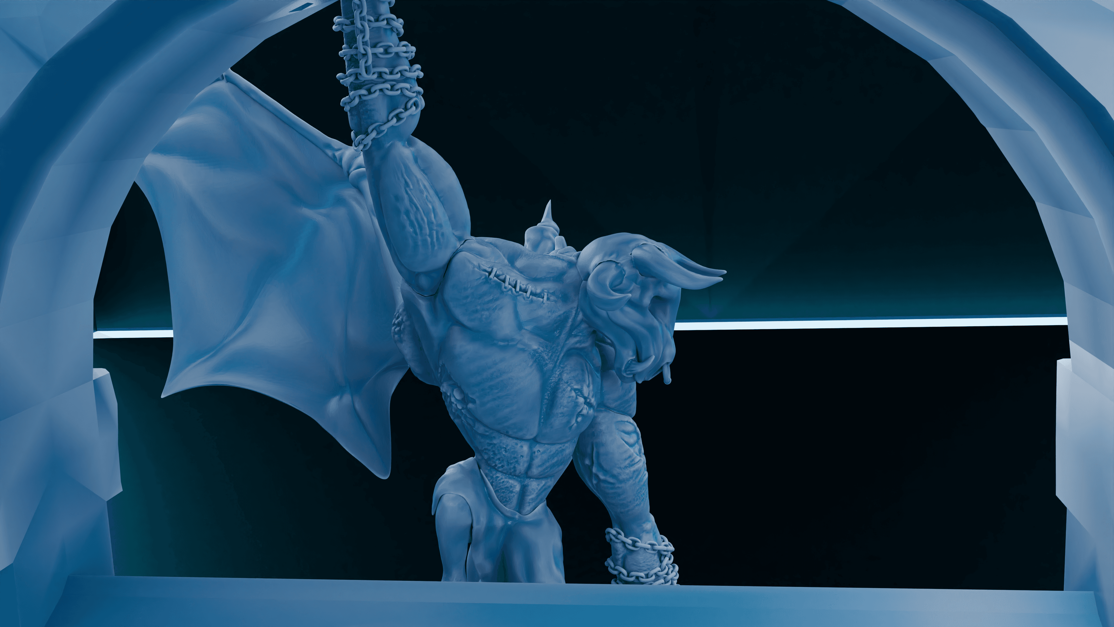 The Butcher, Herald of the Wild (bookend for shelves) 3d model