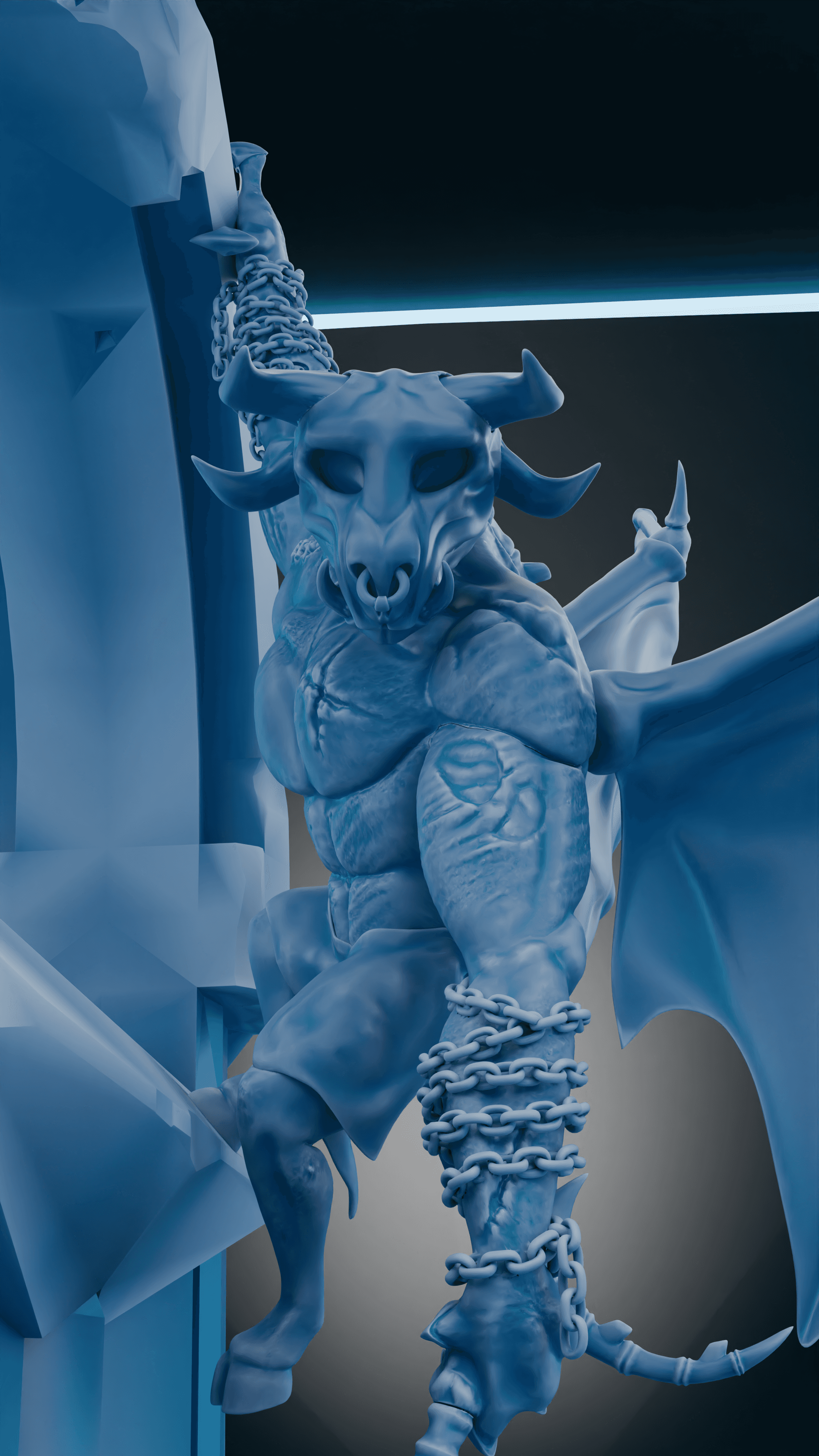 The Butcher, Herald of the Wild (bookend for shelves) 3d model