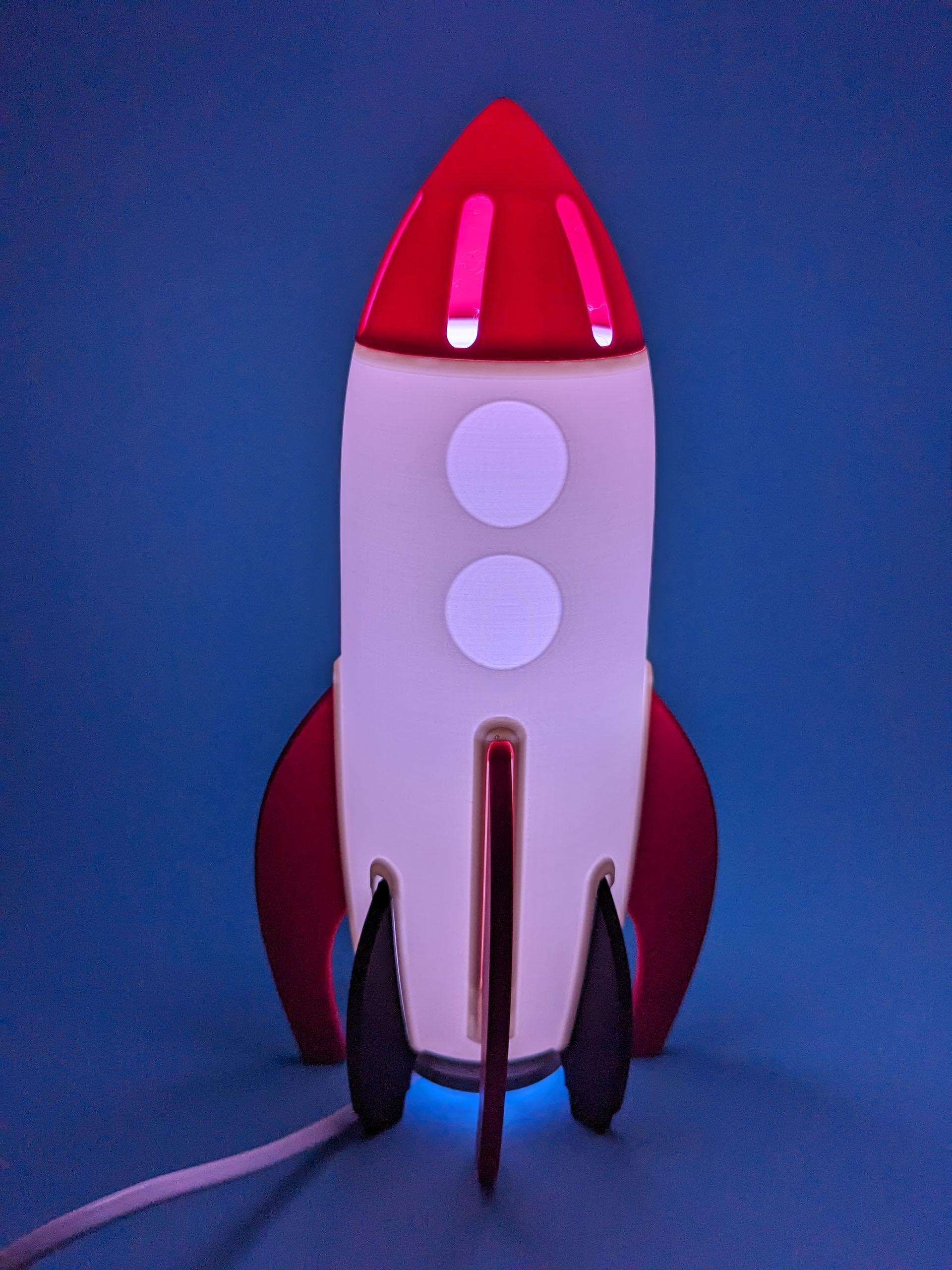 Rocket Night Lamp 3d model