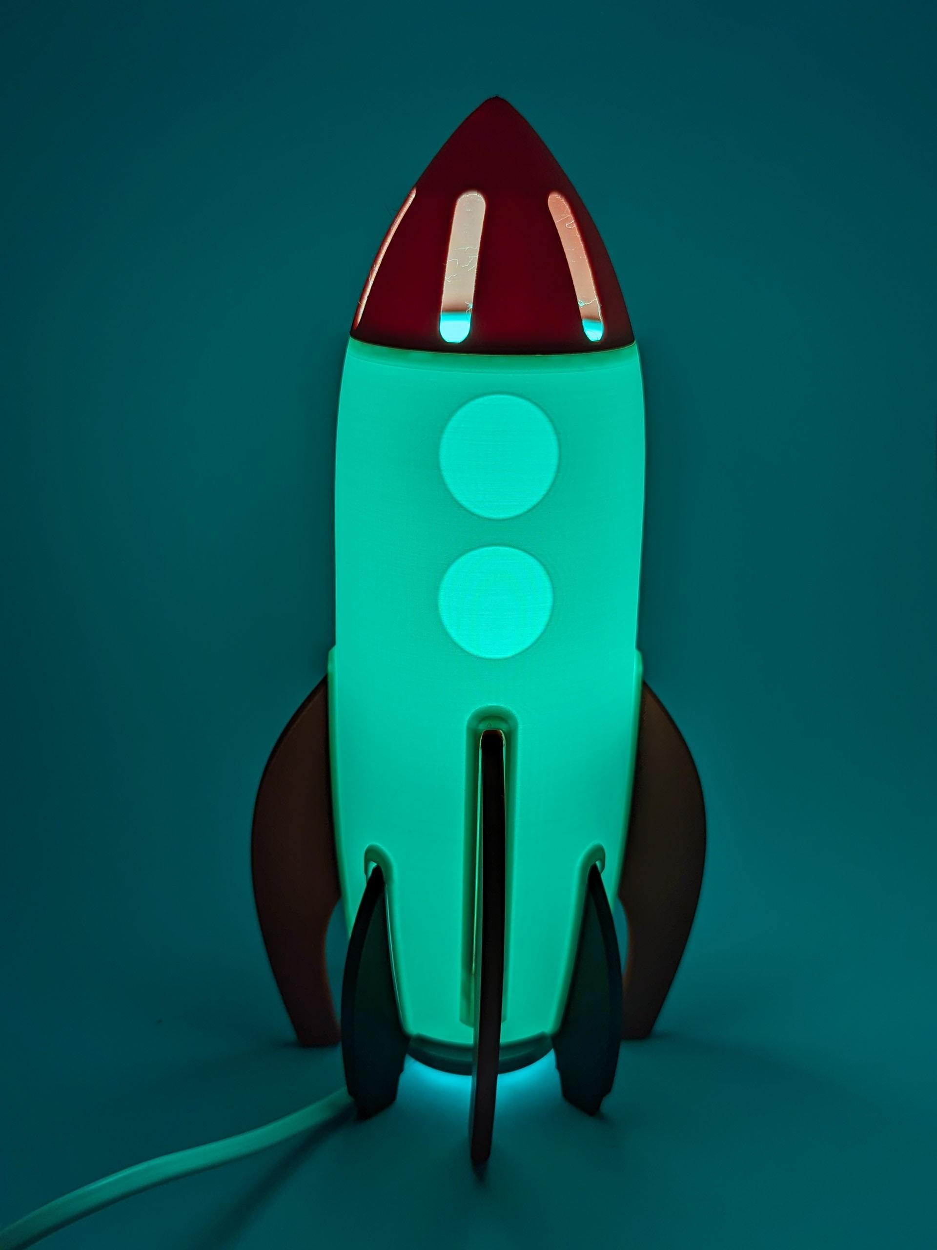Rocket Night Lamp 3d model