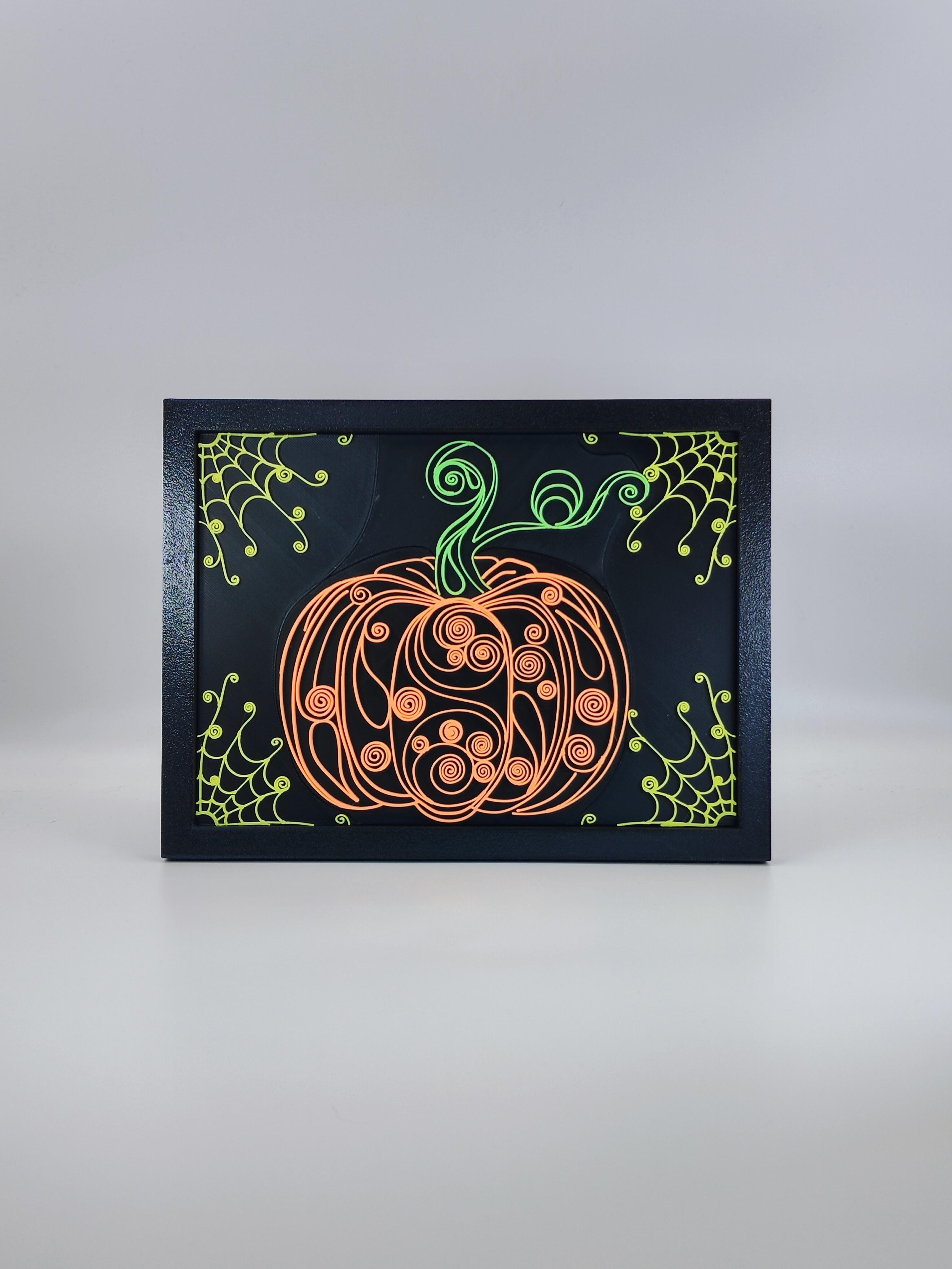 Spooky Swirls: Glow-in-the-Dark Pumpkin! 🎃 3d model