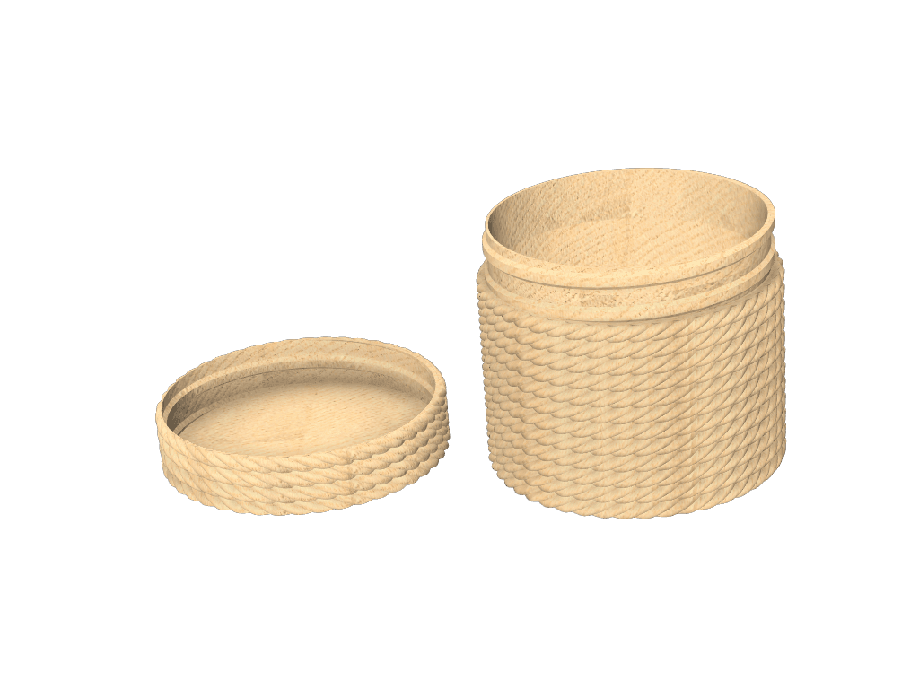 Rope Candy Jar 3d model