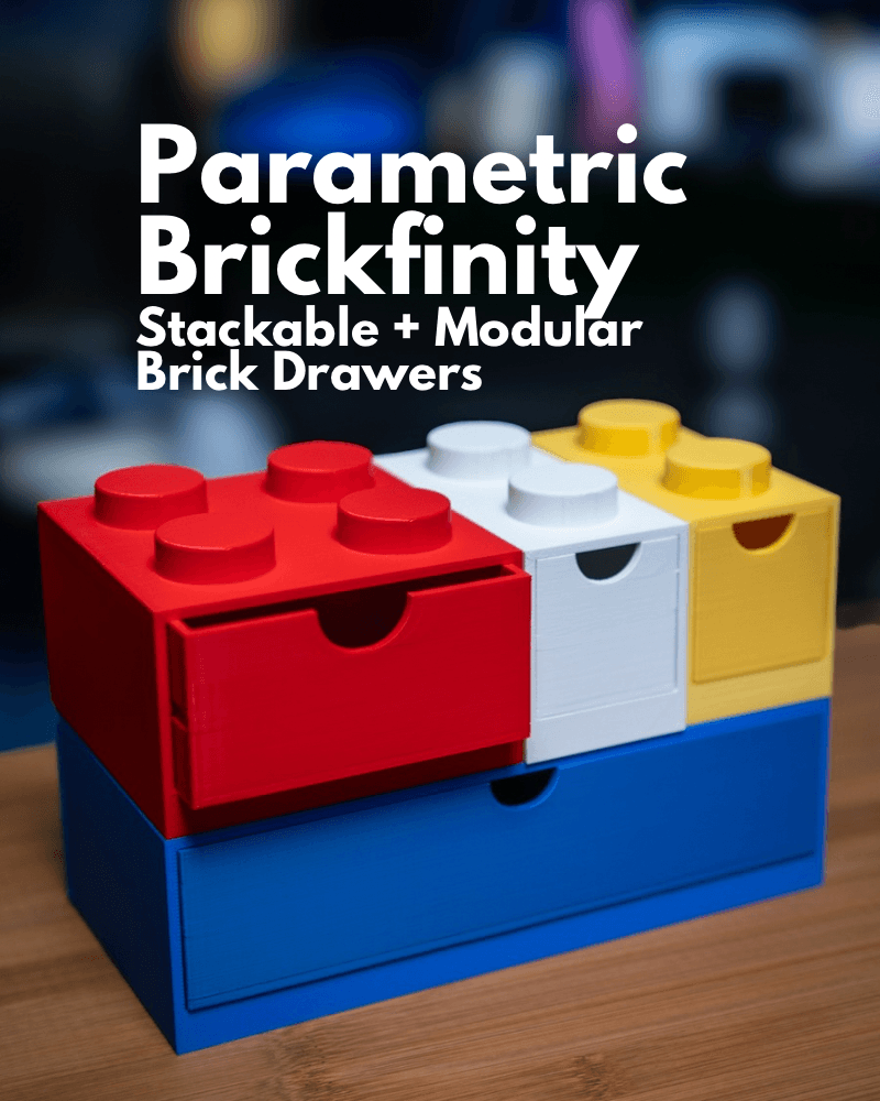 Brickfinity Parametric Bricks 3d model