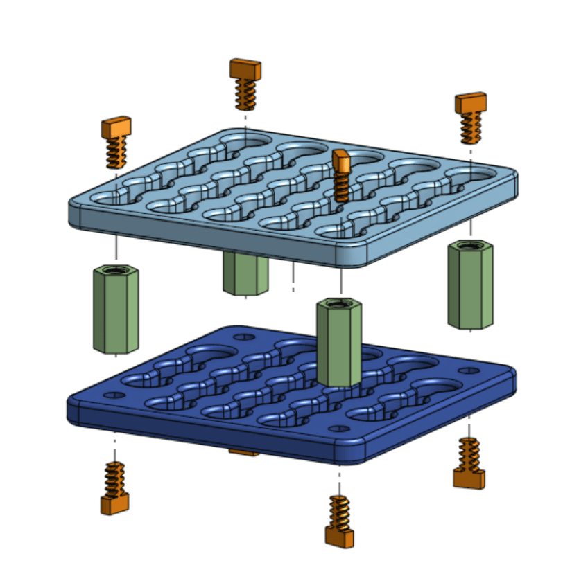 Thorlabs Optical Post Rack 3d model