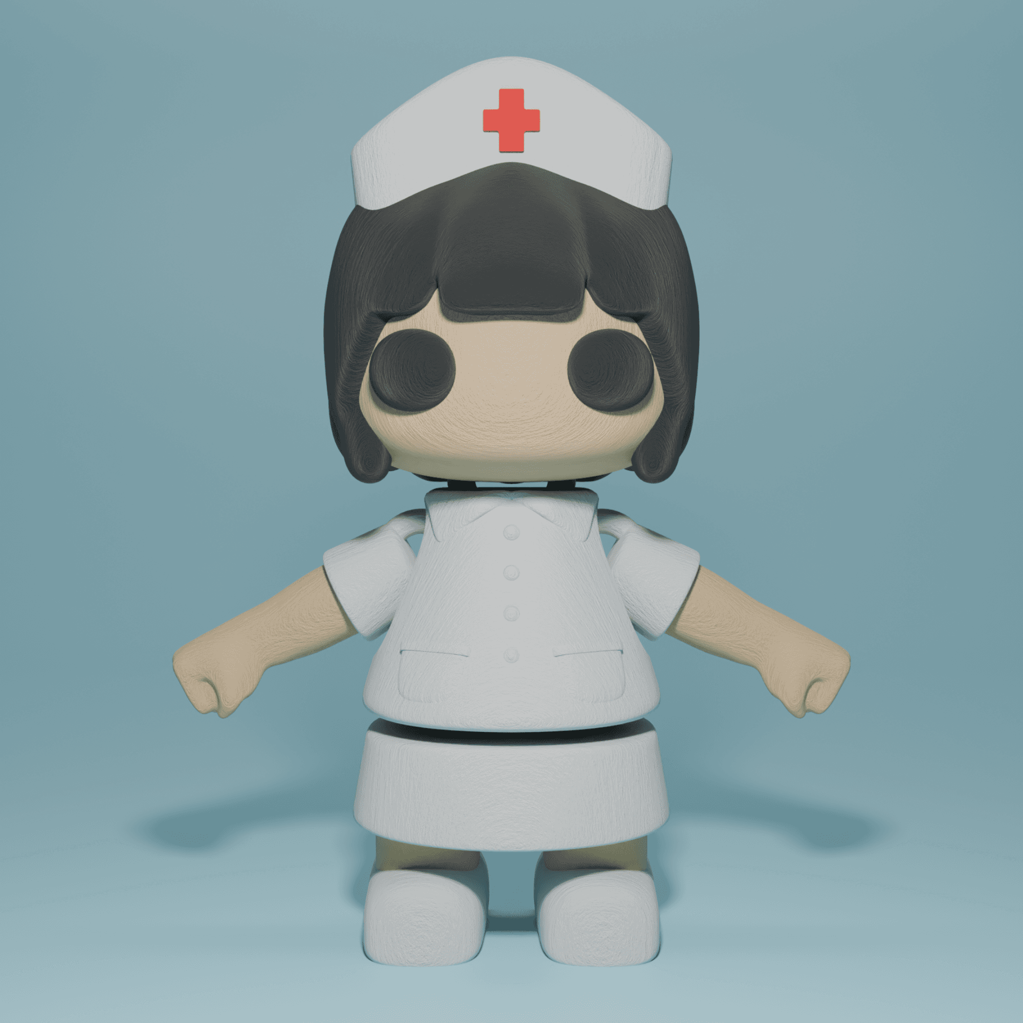 3D Printable Flexi Nurse 3d model