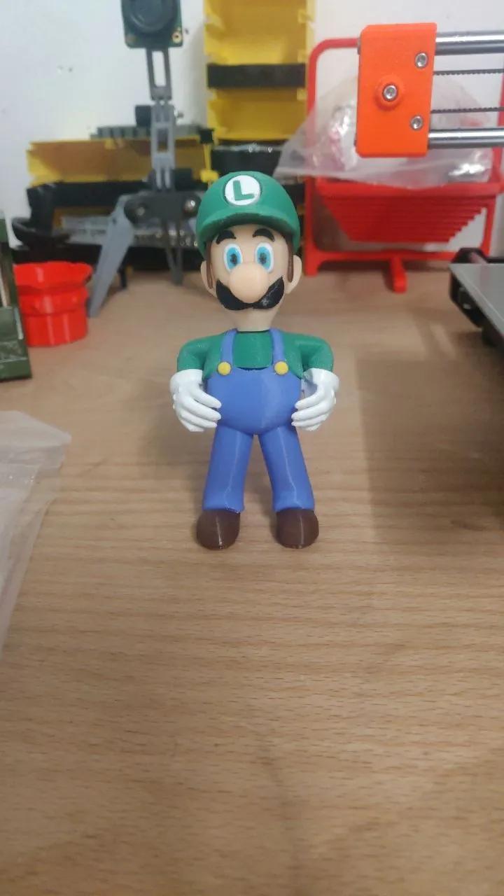 Luigi from Super Mario videogames 3d model