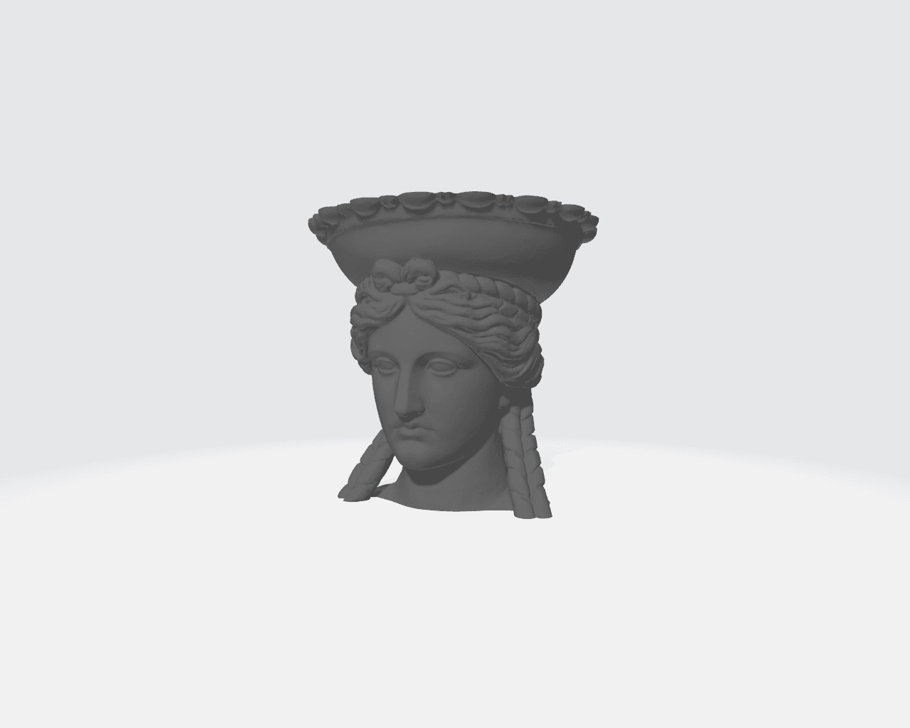 Caryatid pencil holder 3d model