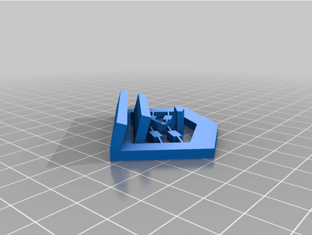 Card Holder With Compliant Spring 3d model