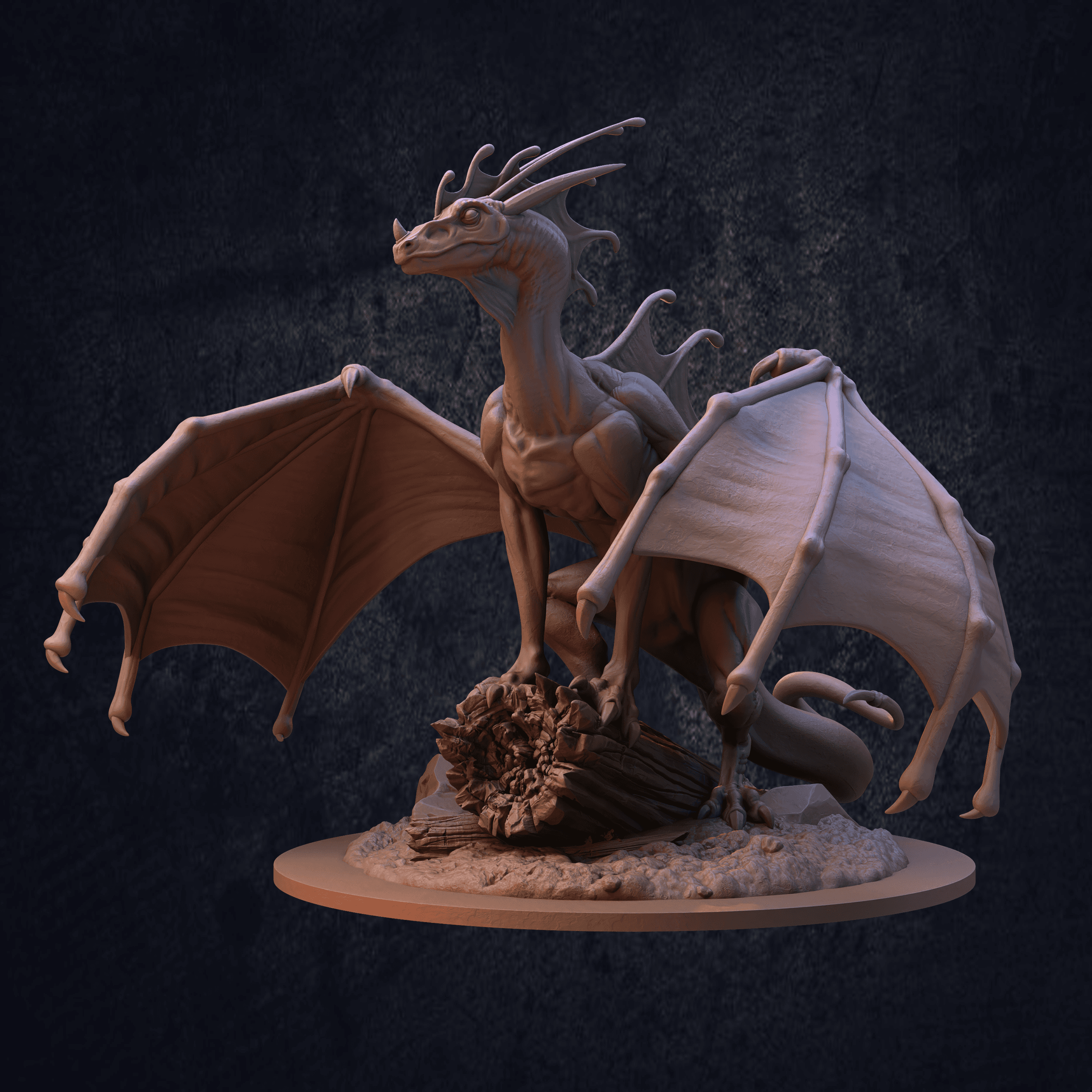 Indigo Fae Dragon 3d model