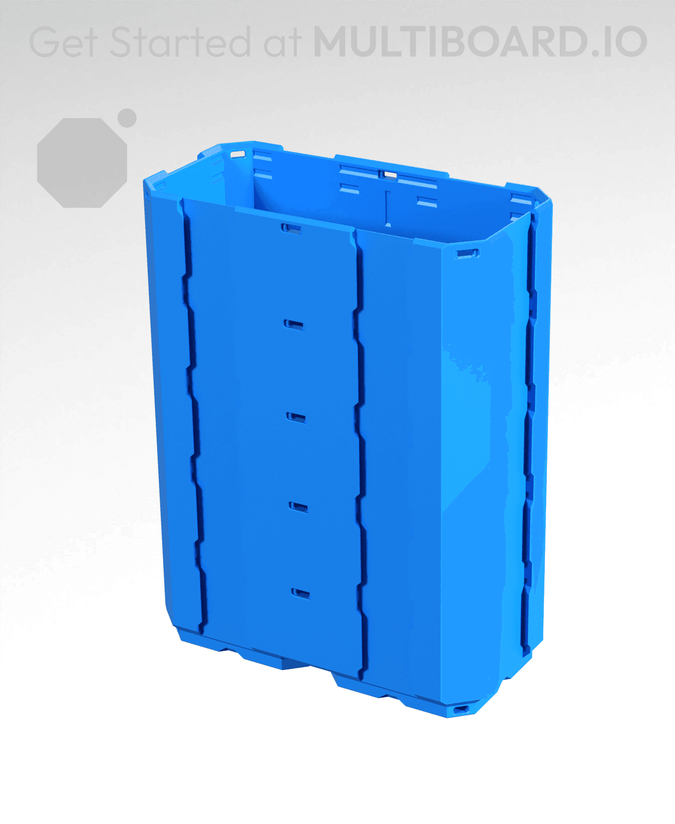 2x1x2.5 - Full Multipoint Rail - Multibin Shell 3d model