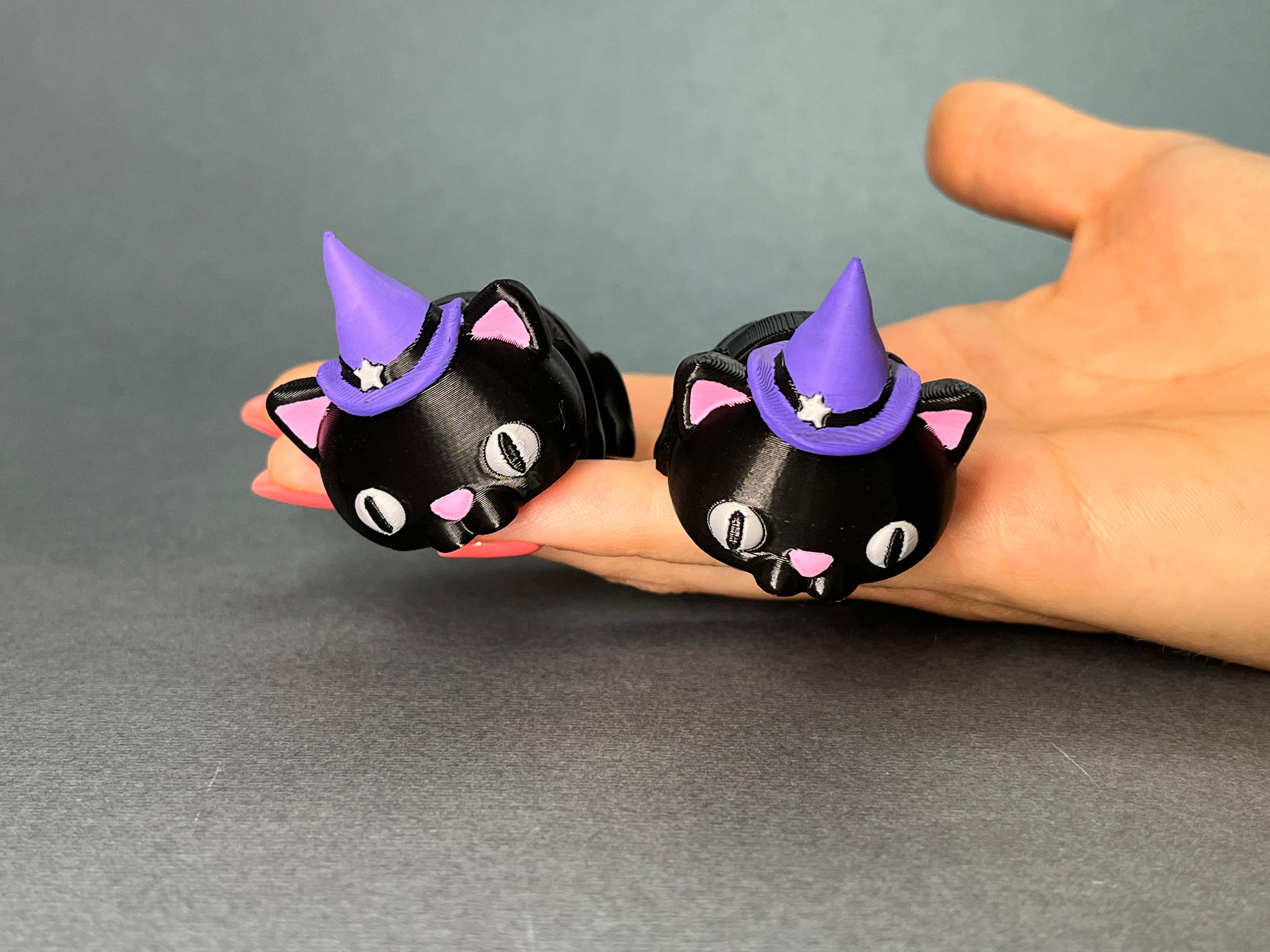 Halloween Cute Flexi Cat 🎃✨ 3d model