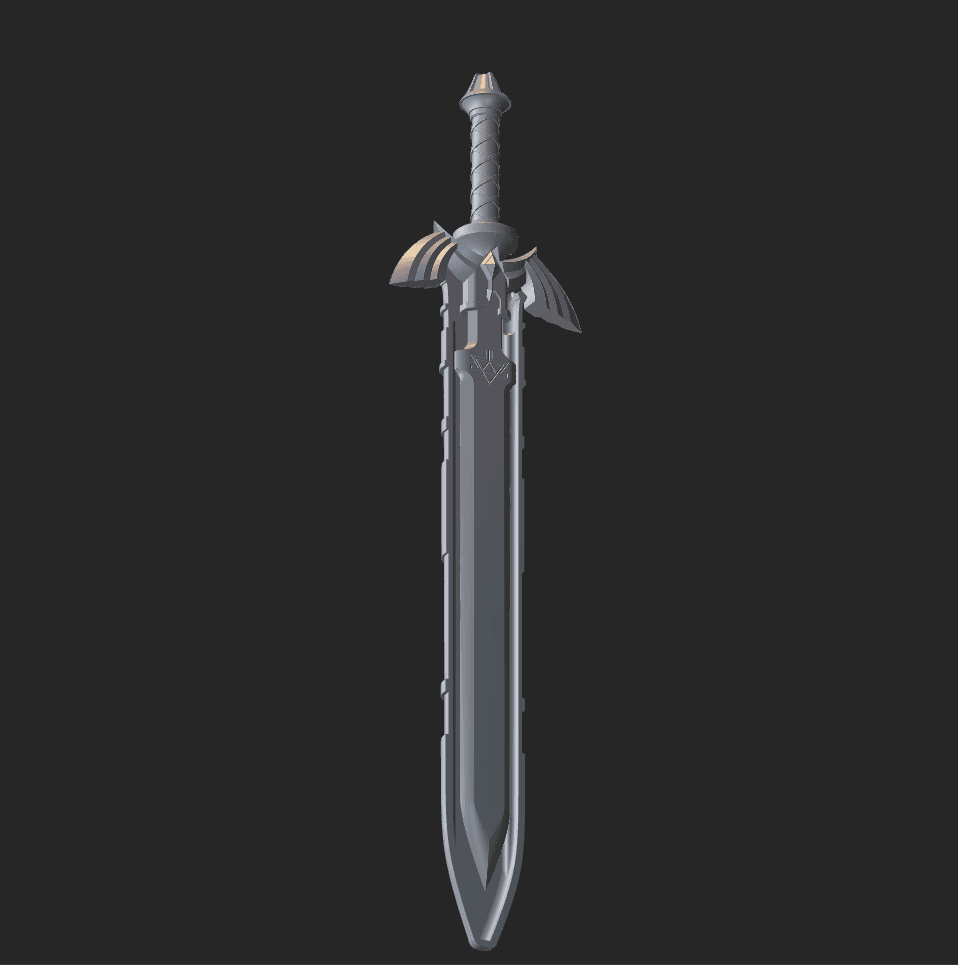 Master Sword and sheet 3d files 3d model