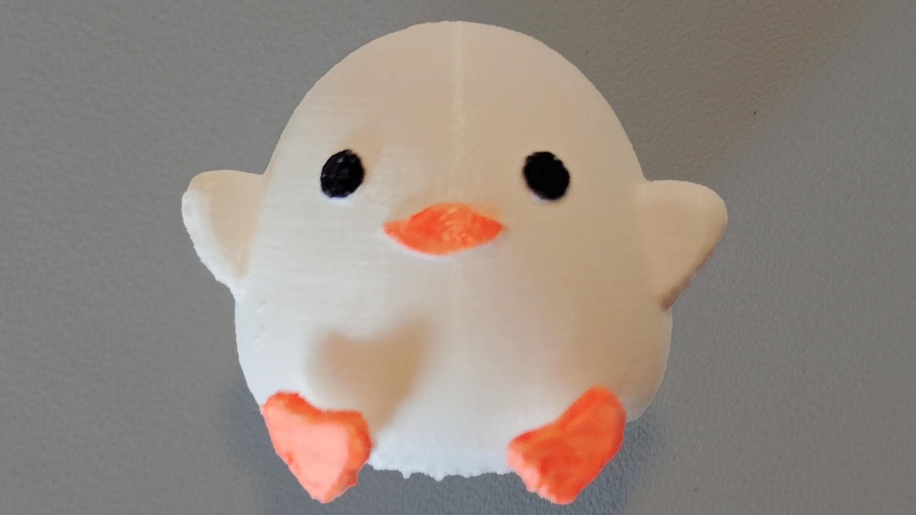 Cute Duck ( Easy Print Minimal Supports ) 3d model