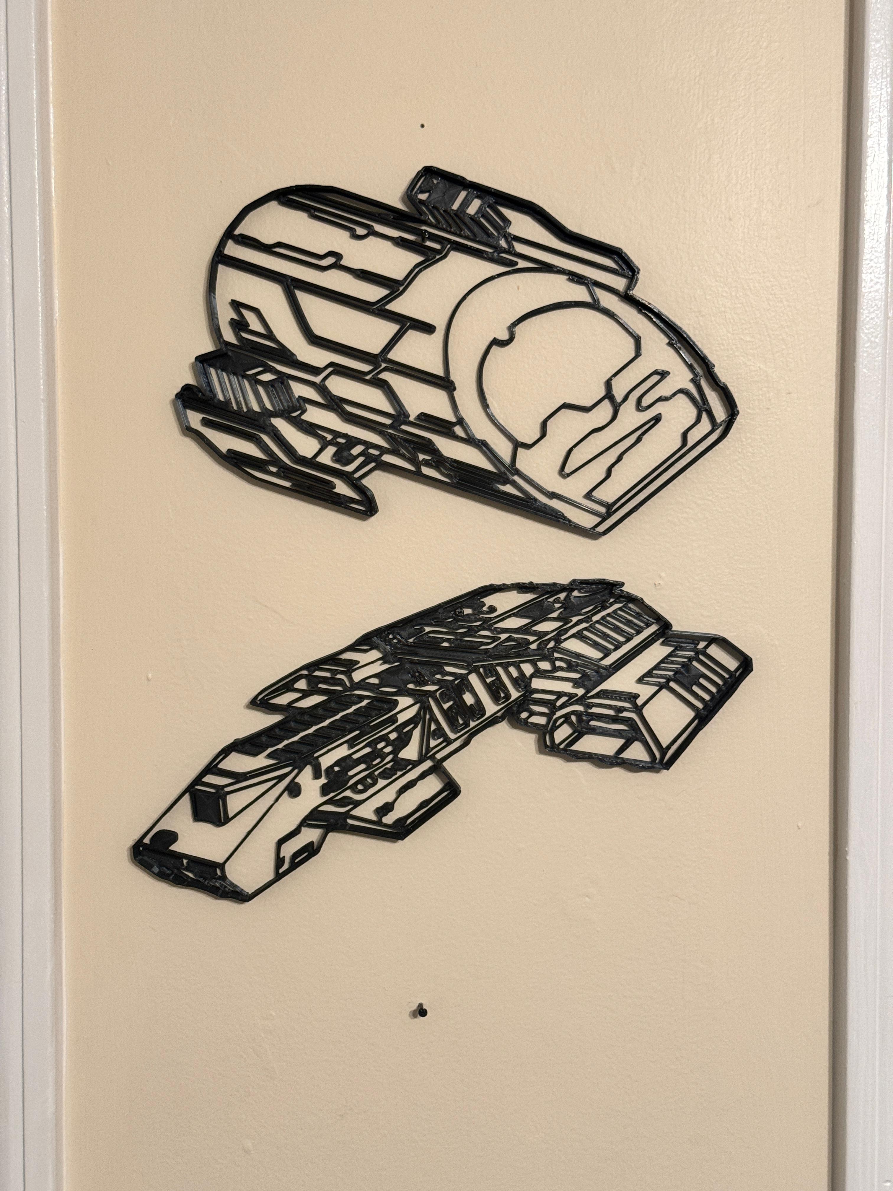 Puddle Jumper Wall Art From Stargate 3d model