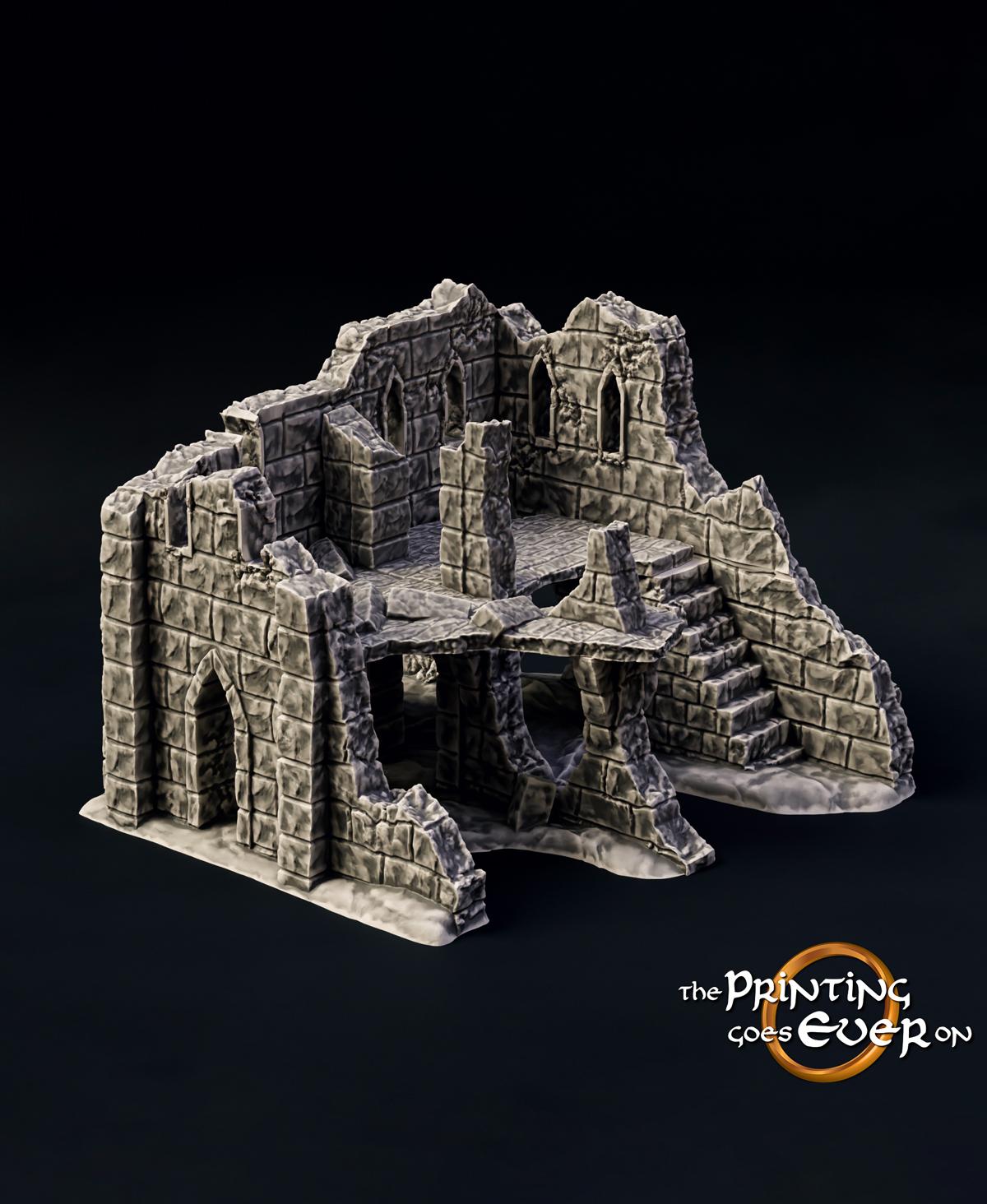 Medieval Ruins Set 3d model