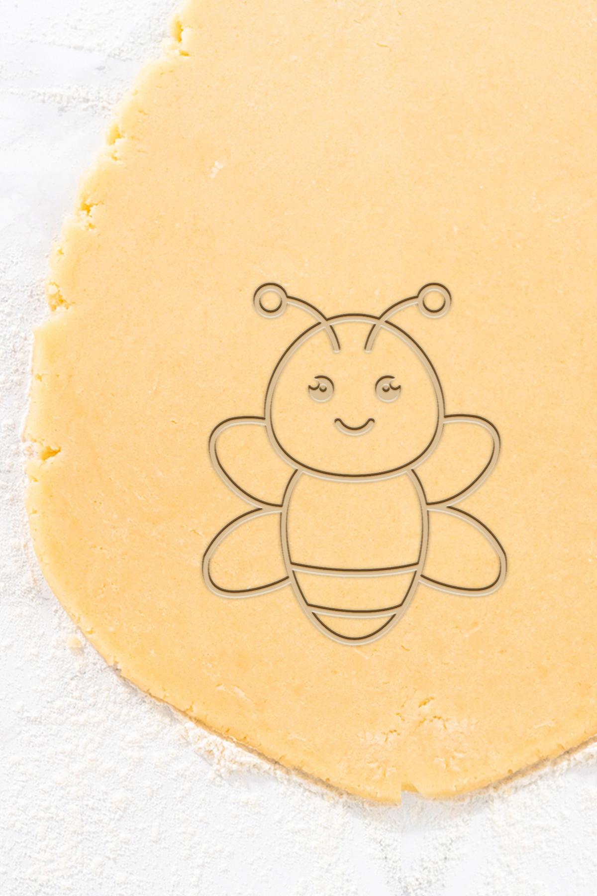 Baby Bee Cookie Cutter, Biscuit Cutter 3d model