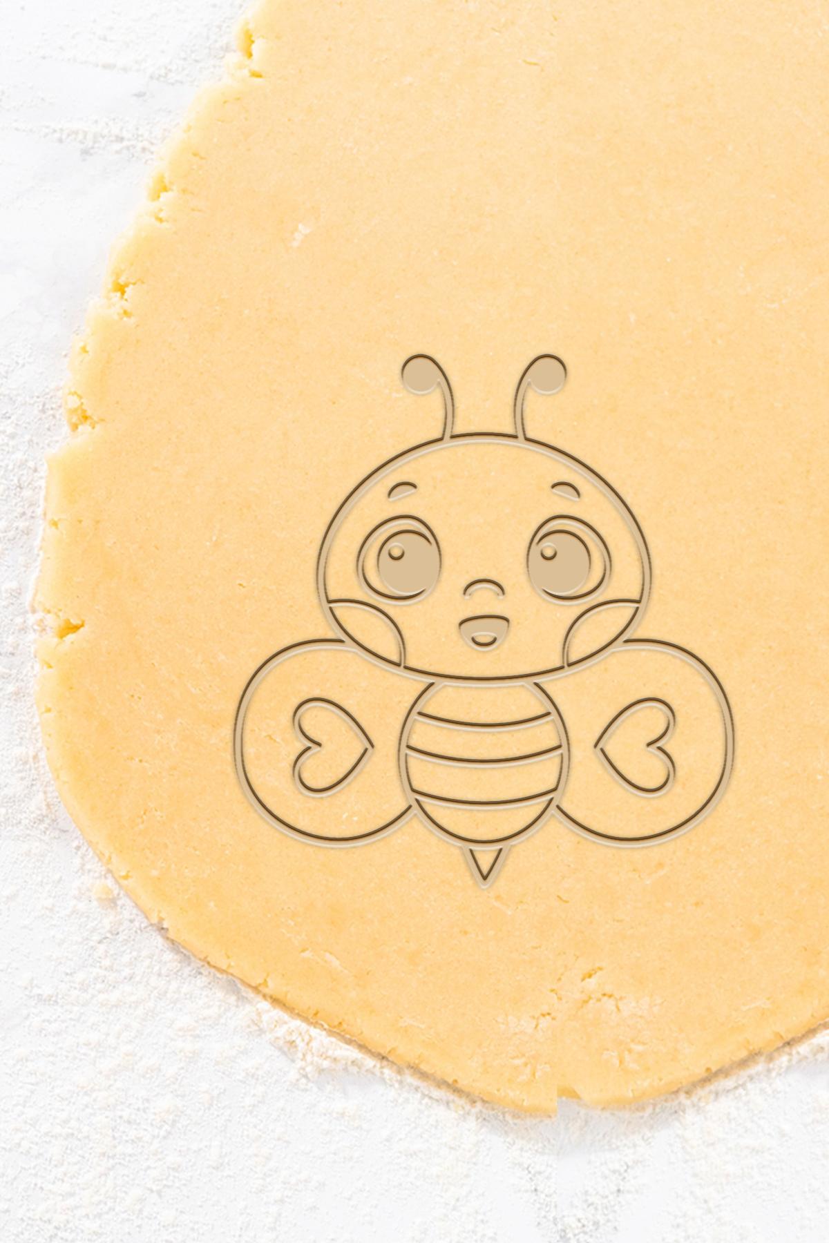 Baby Bee Cookie Cutter, Biscuit Cutter 3d model