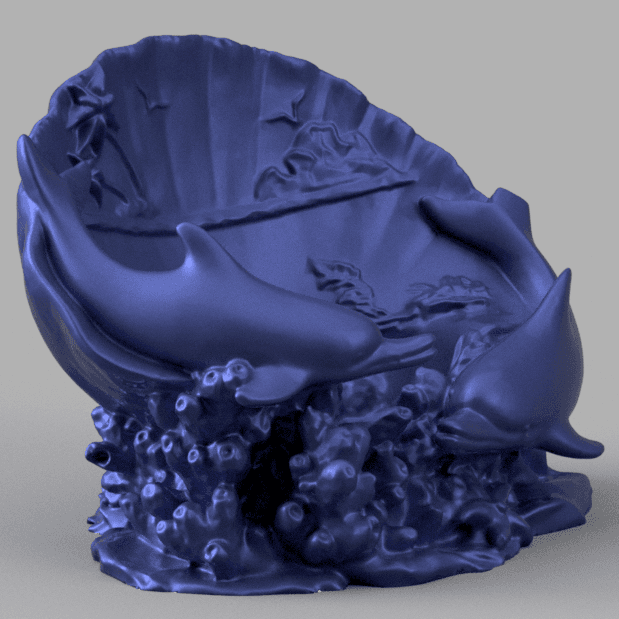 dolphin shell 1 3d model