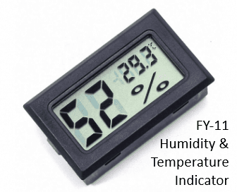 FY-11 Digital Humidity /Temp. meter magnet mount 3d model