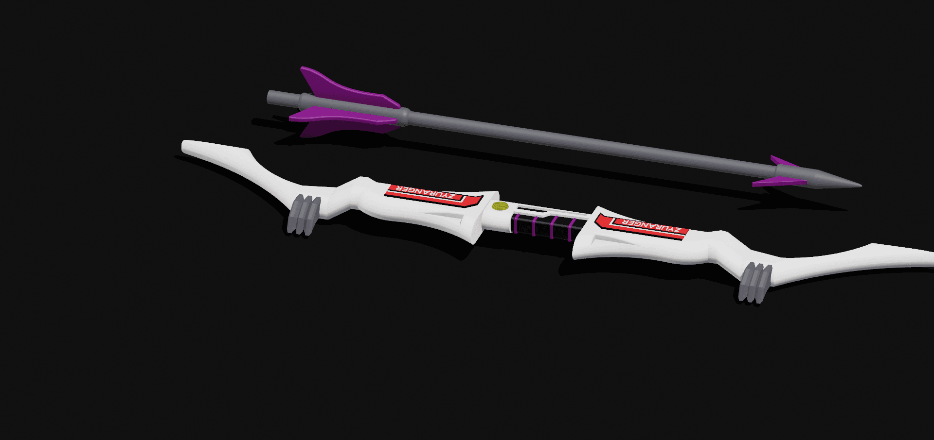 Pink Ranger Power Bow with Arrow- Mighty Morphin Power Rangers 3d model