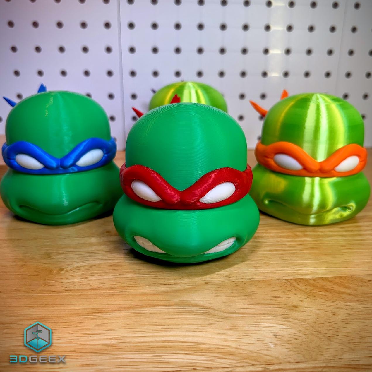 TMNT Modular Head Containers 3d model