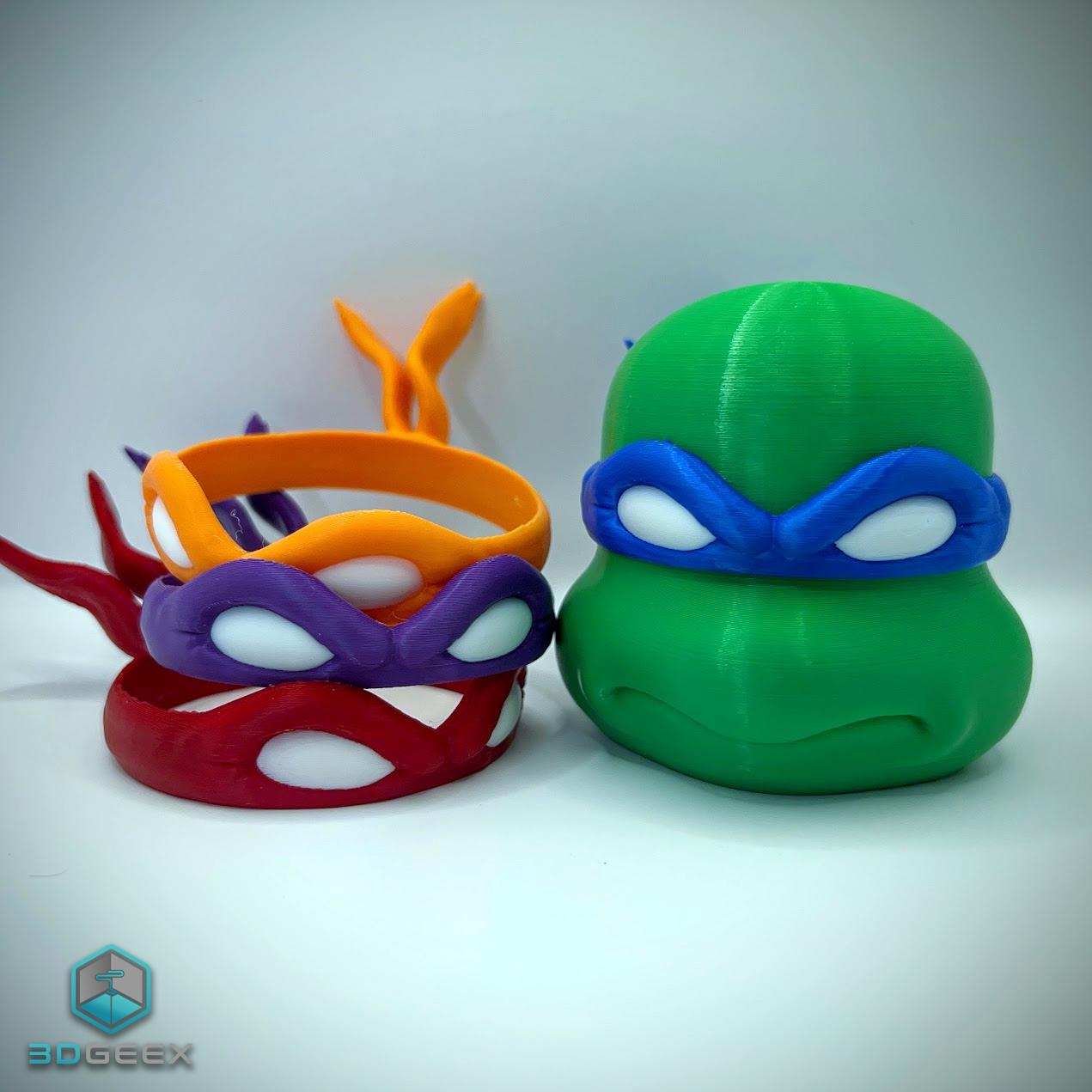 TMNT Modular Head Containers 3d model