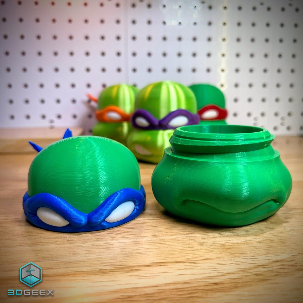 TMNT Modular Head Containers 3d model