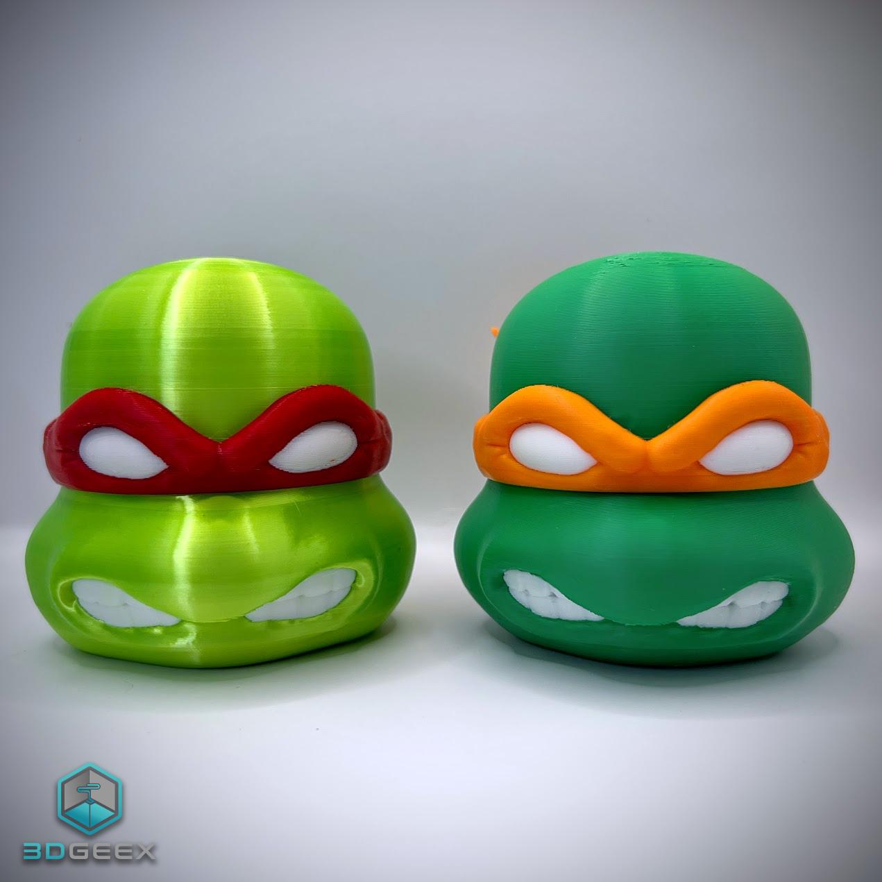 TMNT Modular Head Containers 3d model