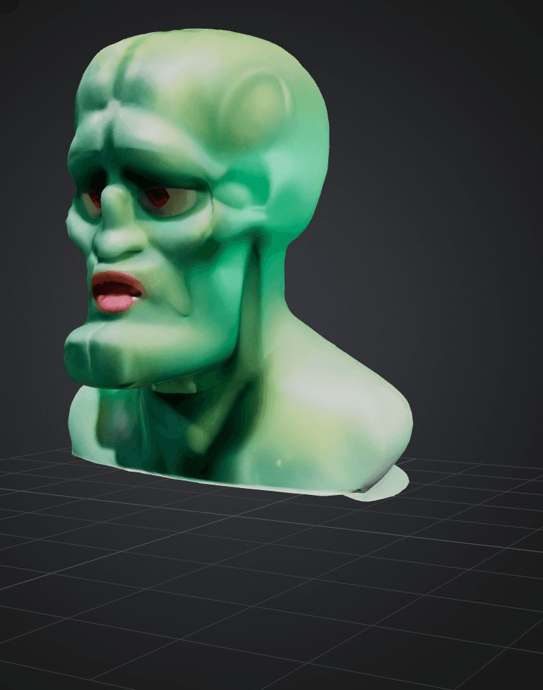 Handsome Squidward 3d model