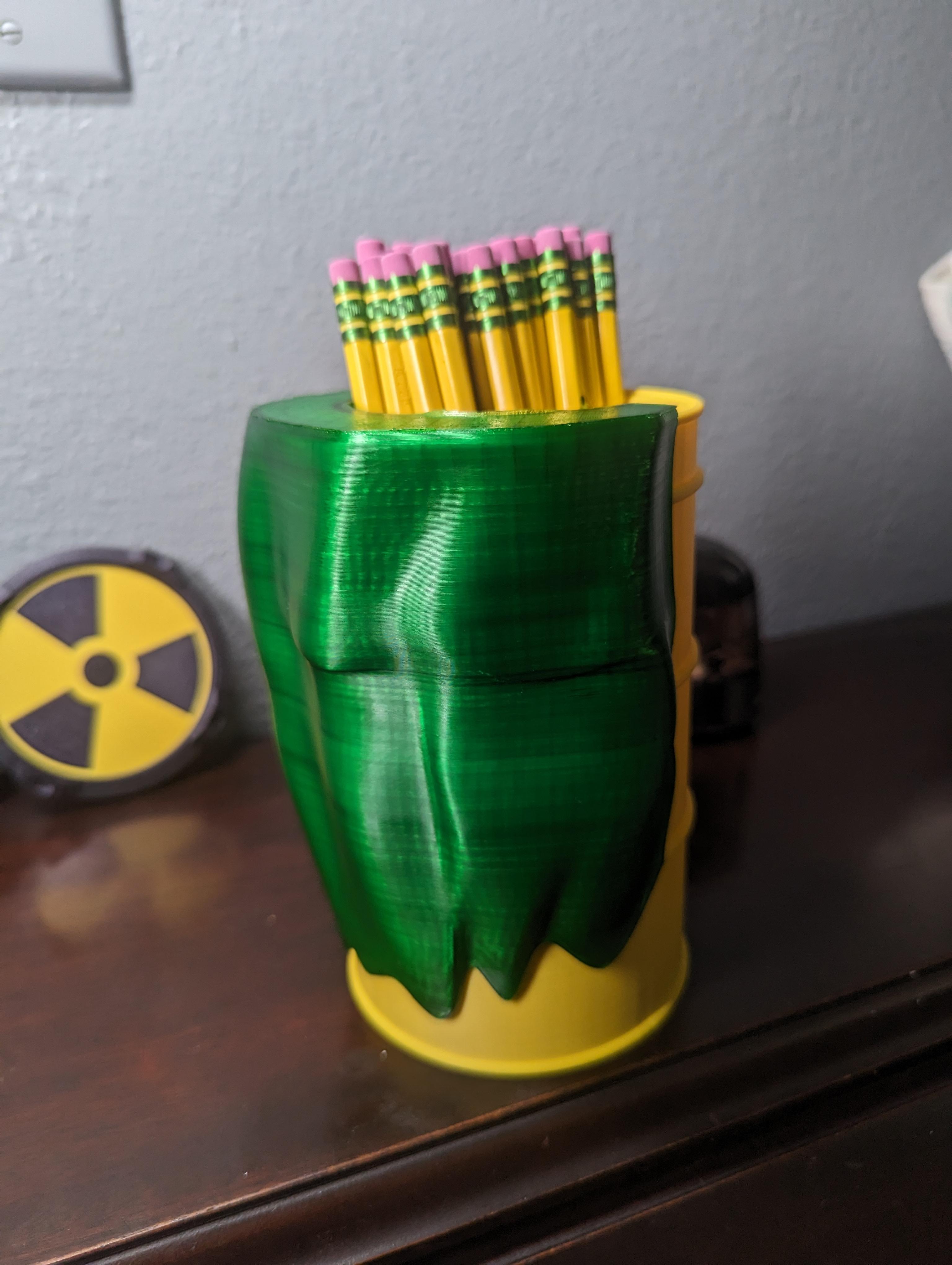 Nuclear Waste Pencil Bucket  3d model