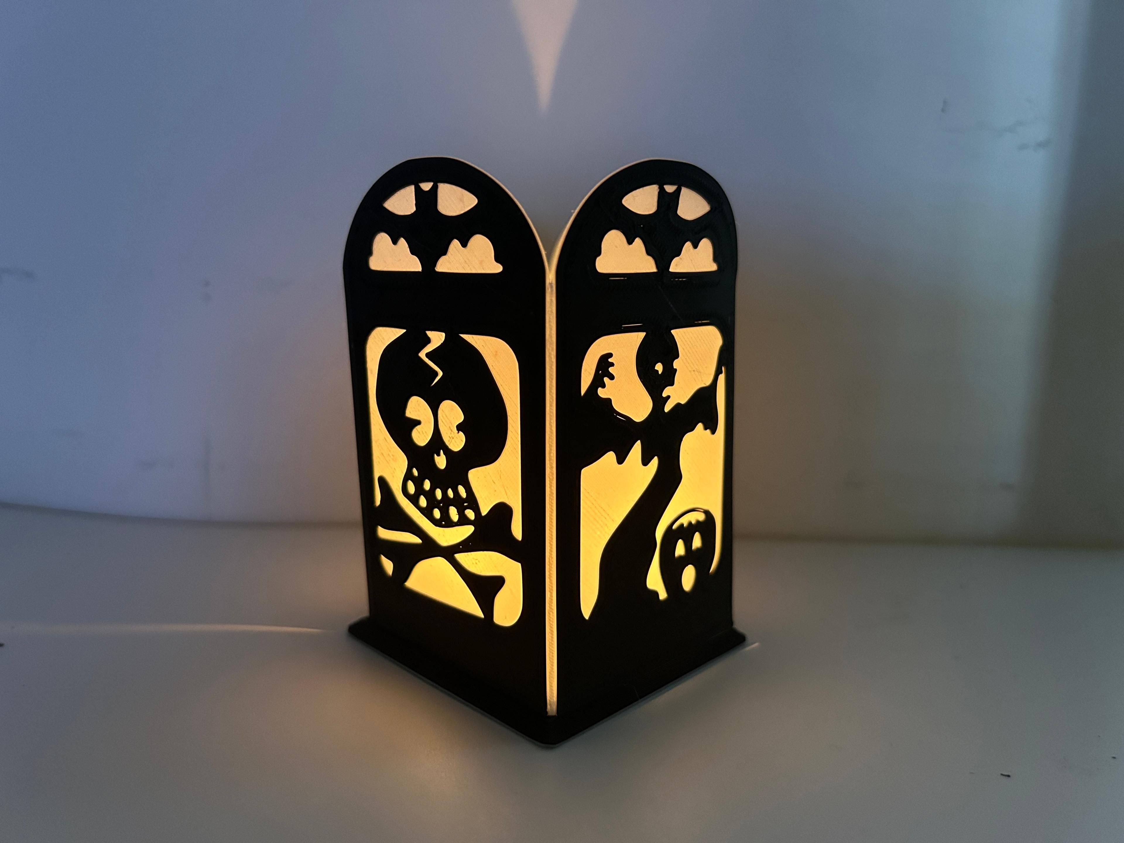 Spooky silhouette Lantern 3d model