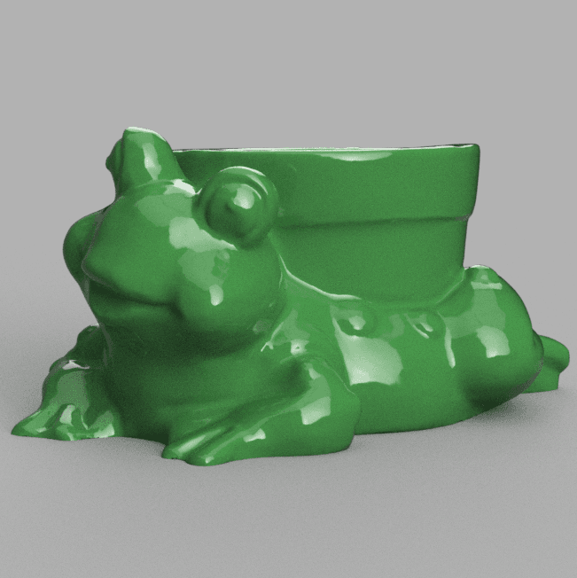 Frog pot 3d model