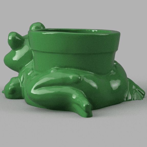 Frog pot 3d model