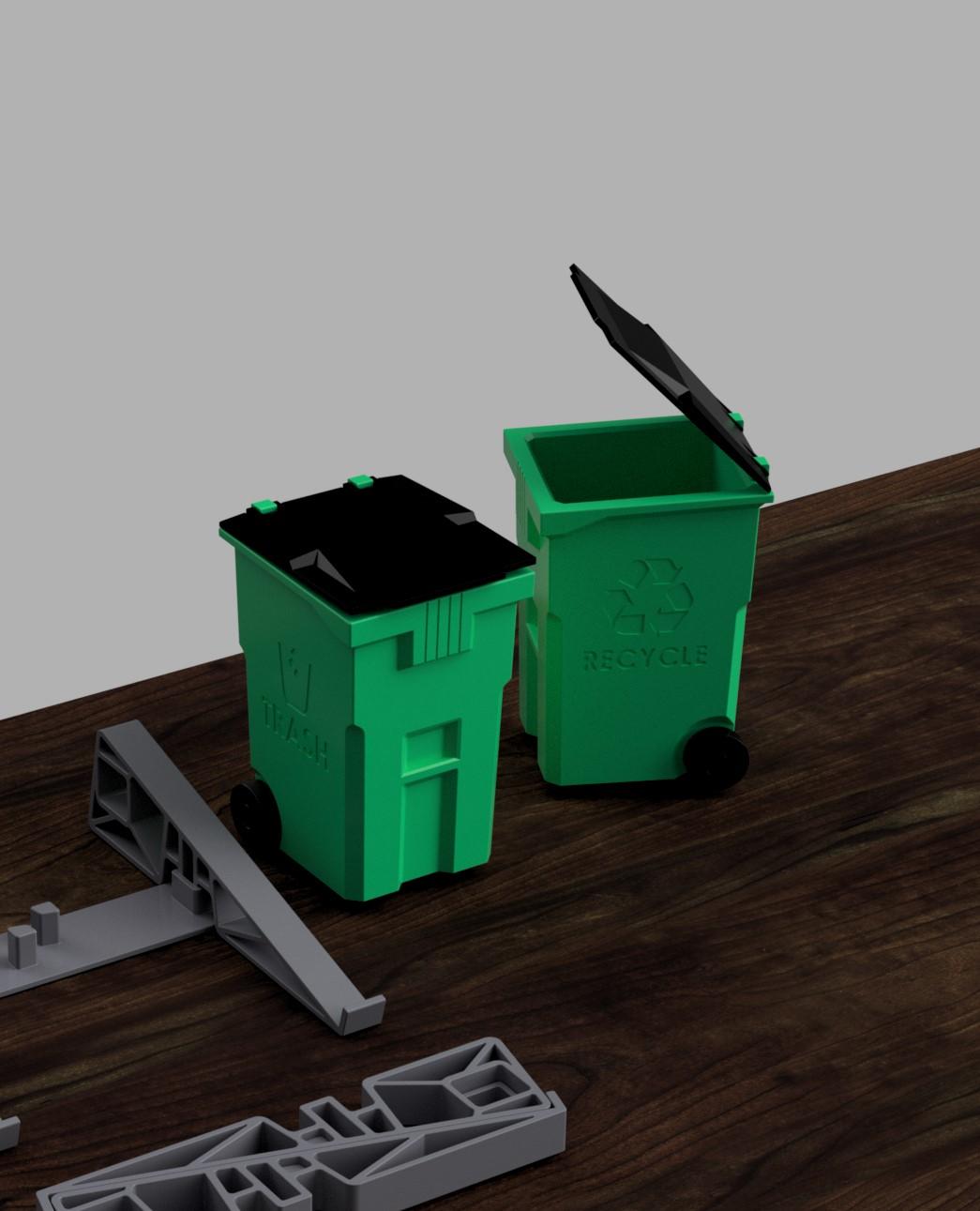 Mini trash can 3d model