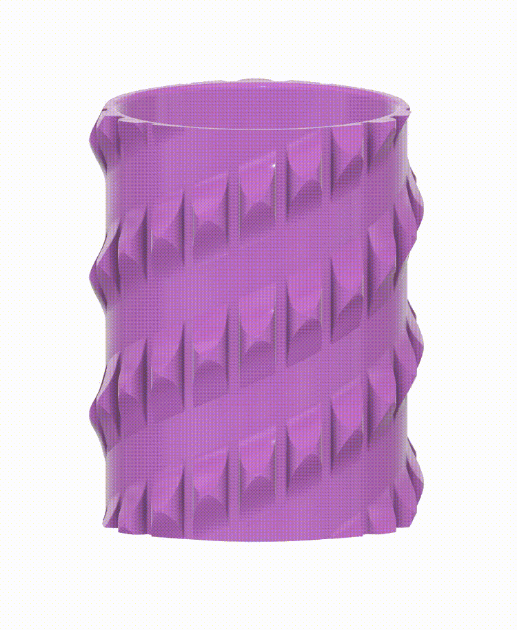 Vanishing Spiral Pen Cup 3d model