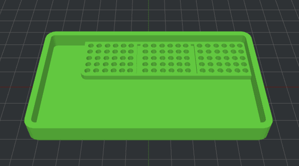 Tray for Screws with separating holes 3d model