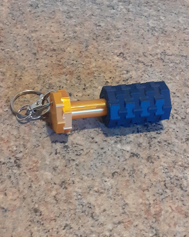 Keychain Infinity maze fidget toy 3d model