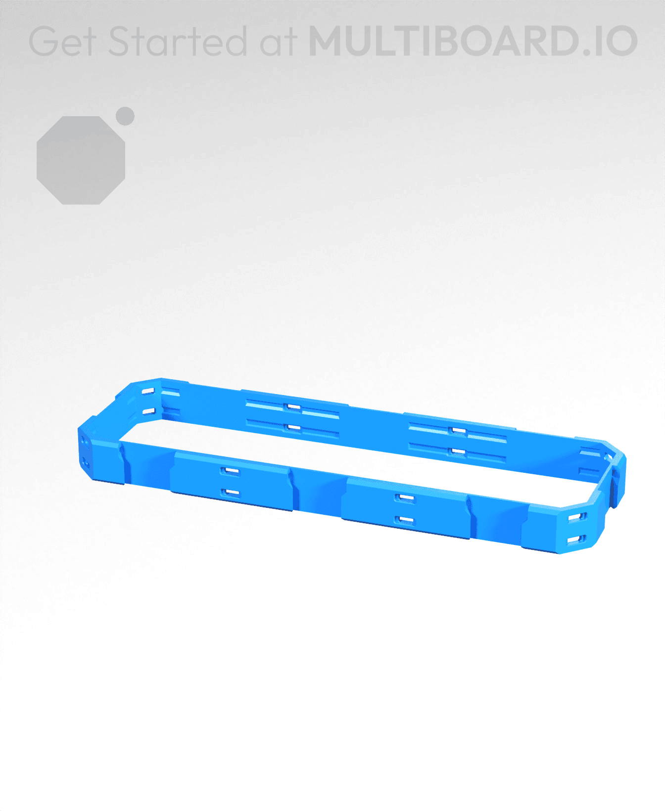 3x1x0.25 - Shell Edge - Multibin Shell Ring 3d model