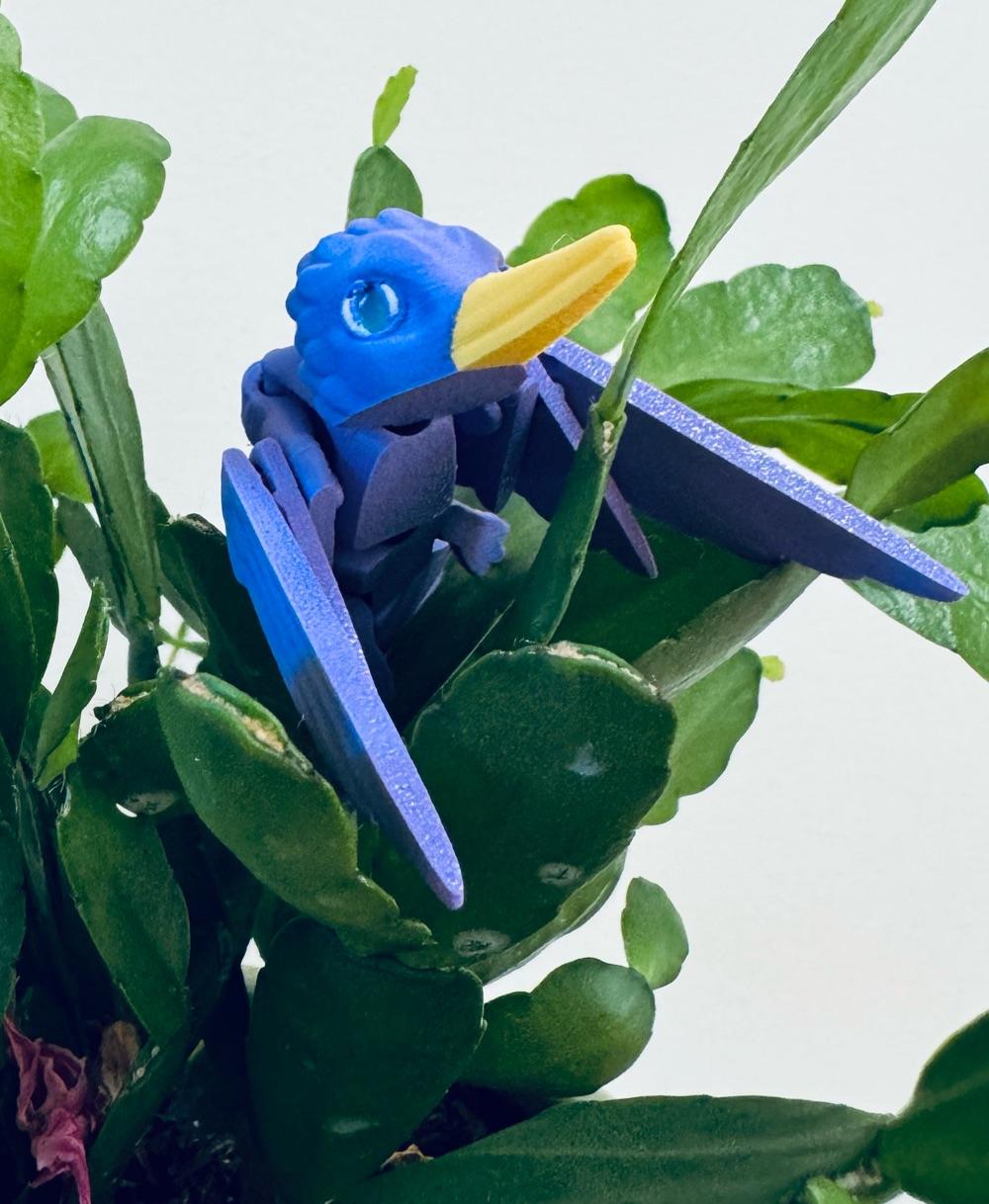 Hummingbird - Excellent print in place! - 3d model