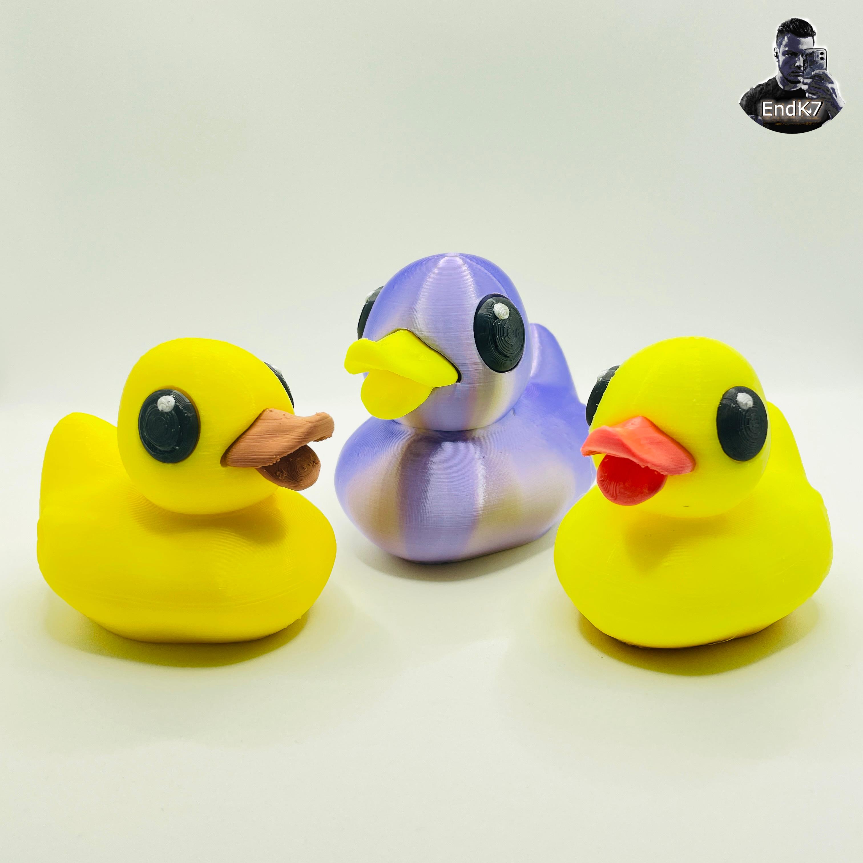 Rubber Duck  - Bottle Opener & Figurine  - movable beak - separated Parts 3d model