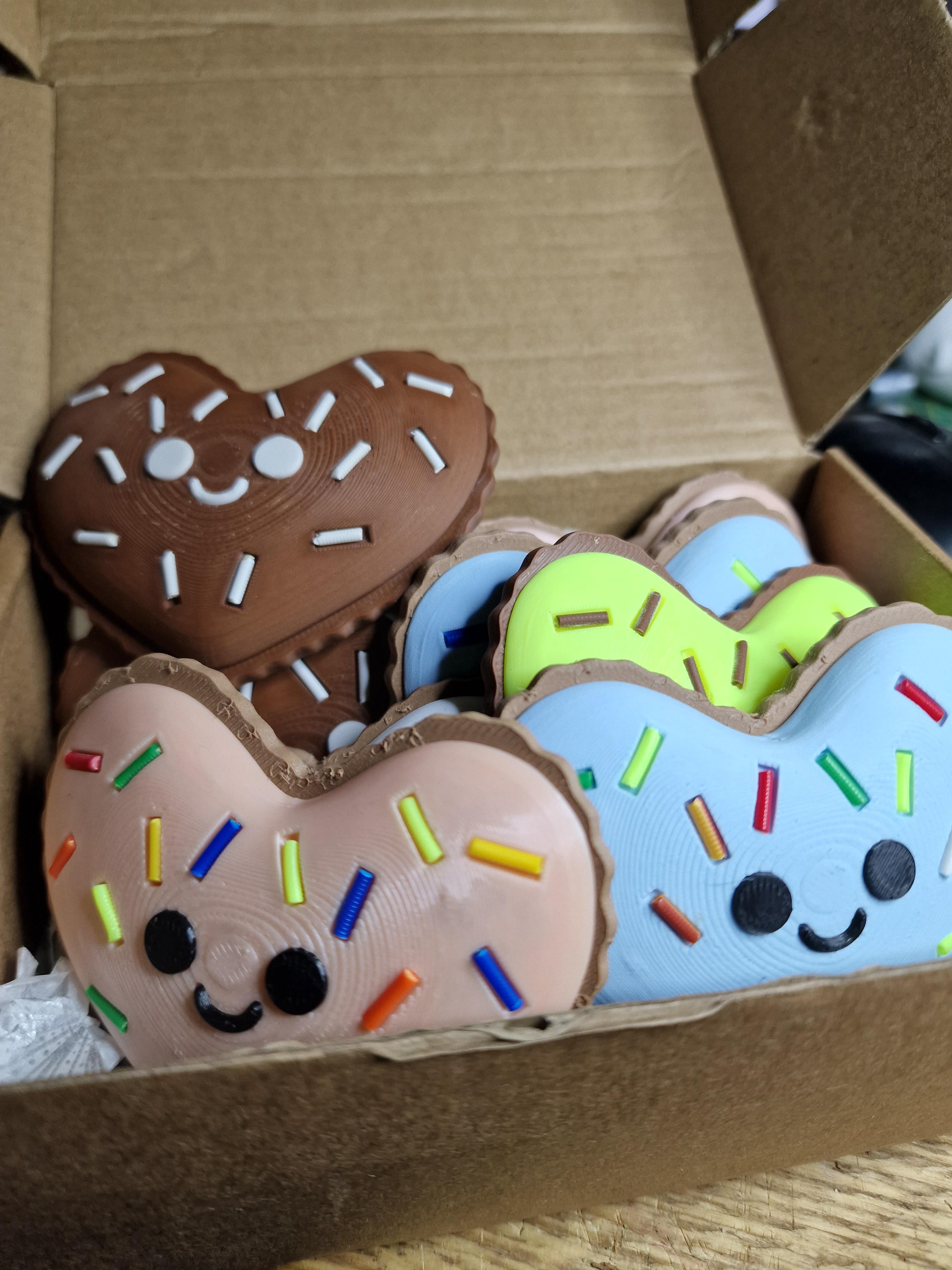 Kawaii Sprinkle Heart - Valentine Cookies  3d model