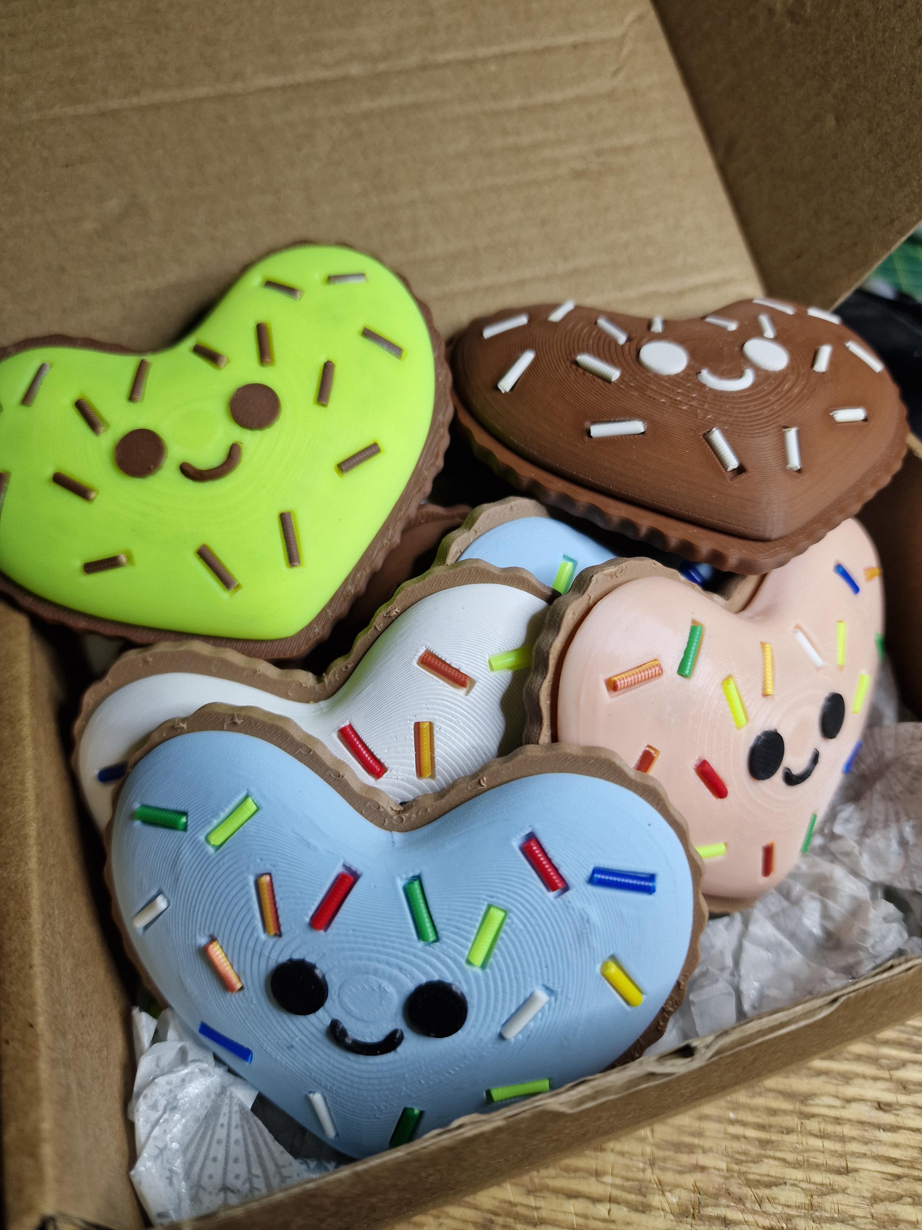 Kawaii Sprinkle Heart - Valentine Cookies  3d model