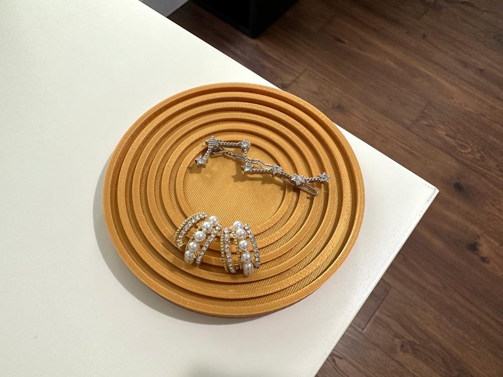 Modern Wave Shaped Jewelry Tray 3 3d model