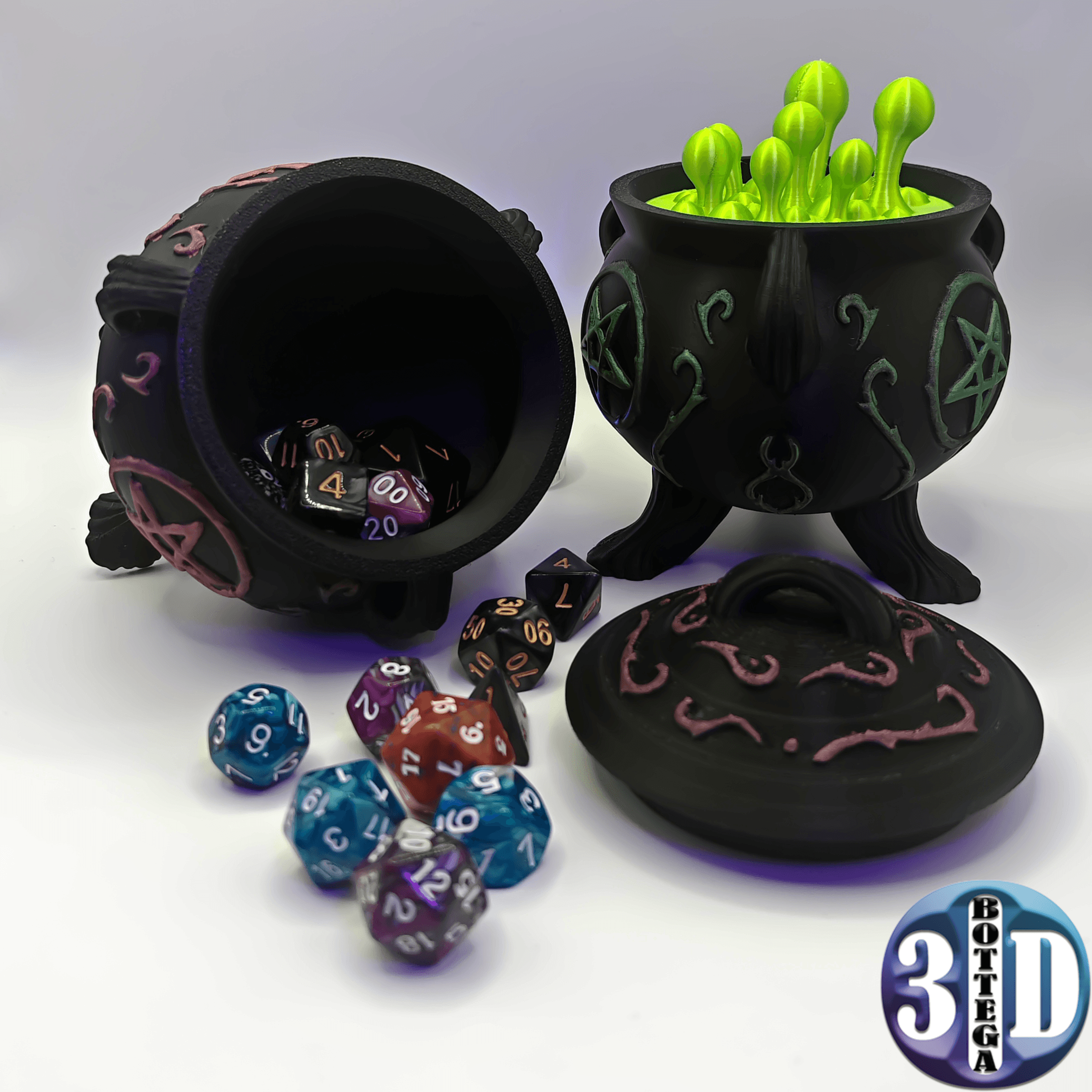 Witches' Cauldron, lamp and container version! 3d model