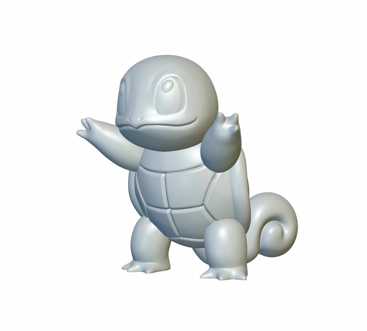 Pokemon Squirtle #7 - Optimized for 3D Printing 3d model