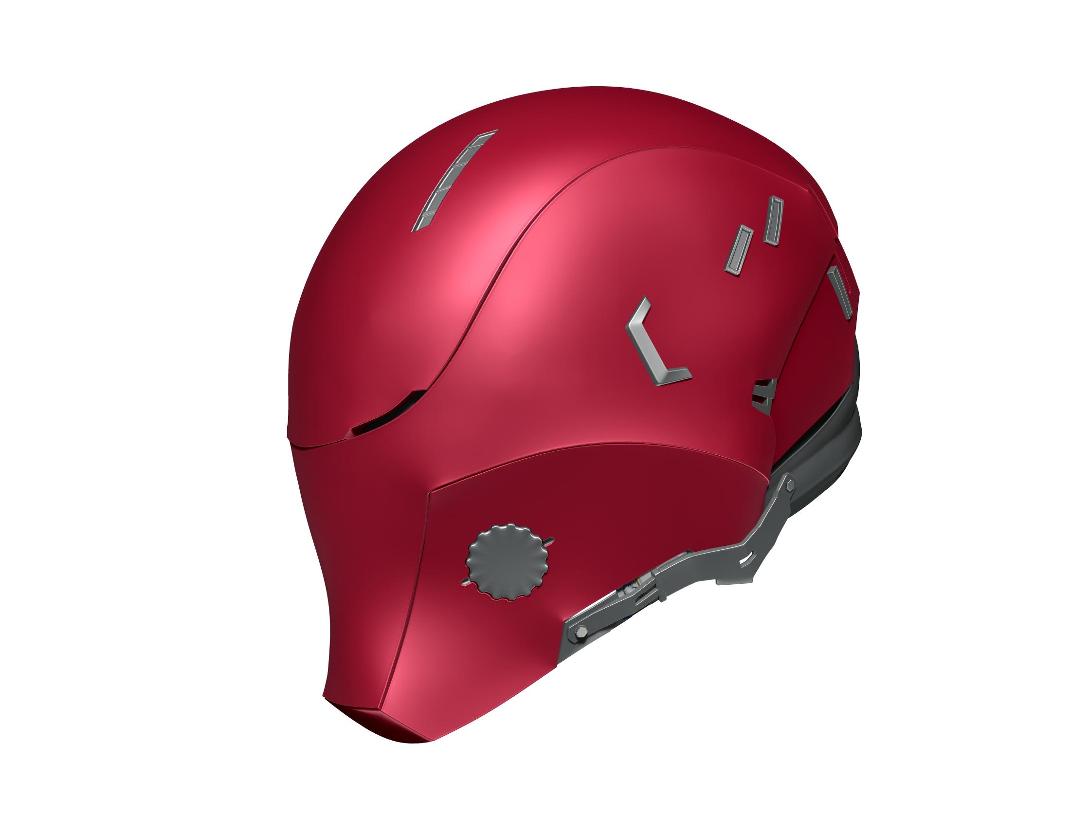 Red Hood Hybrid Mask 3d model