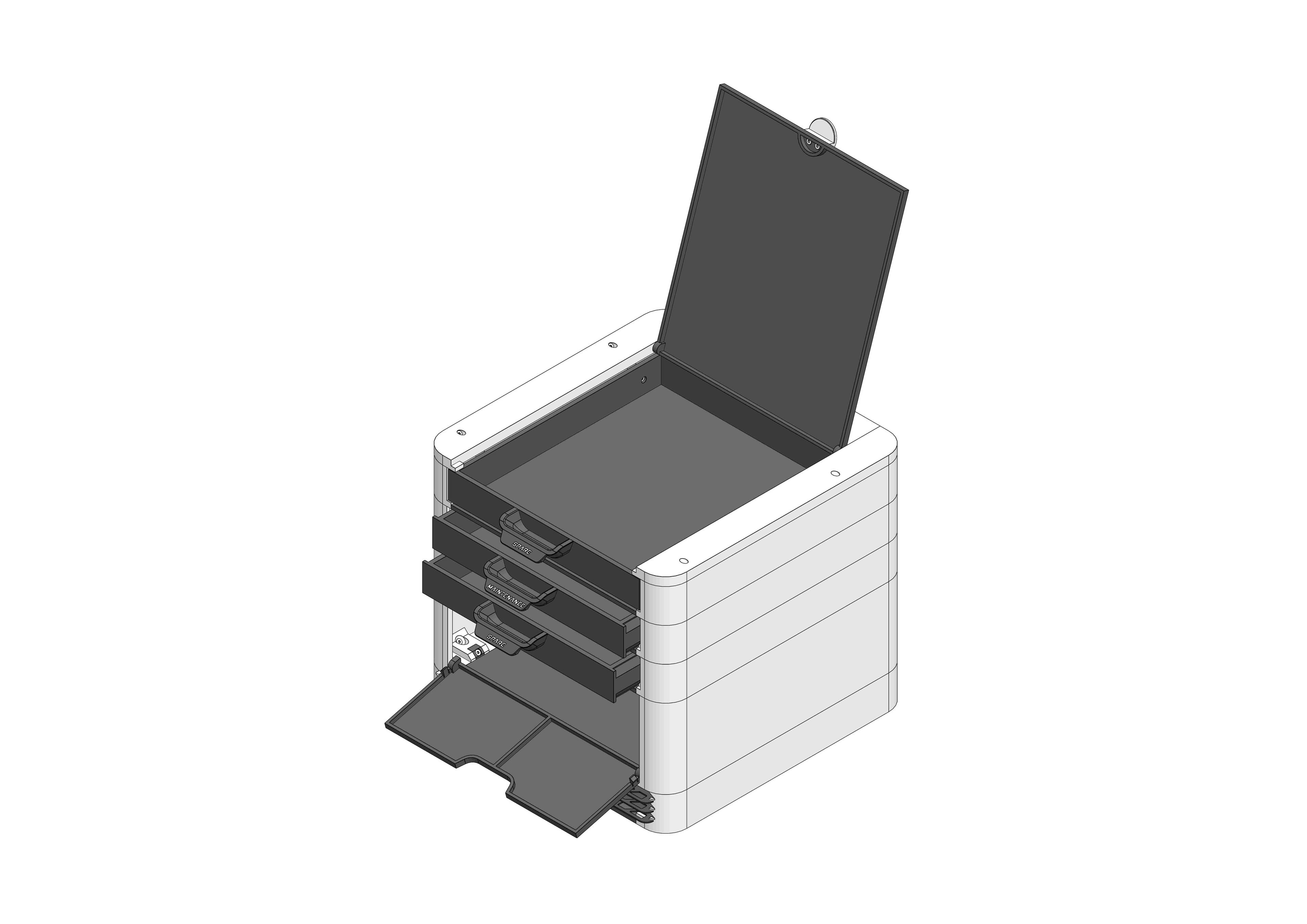 [BaBo] drawer modul 30 3d model