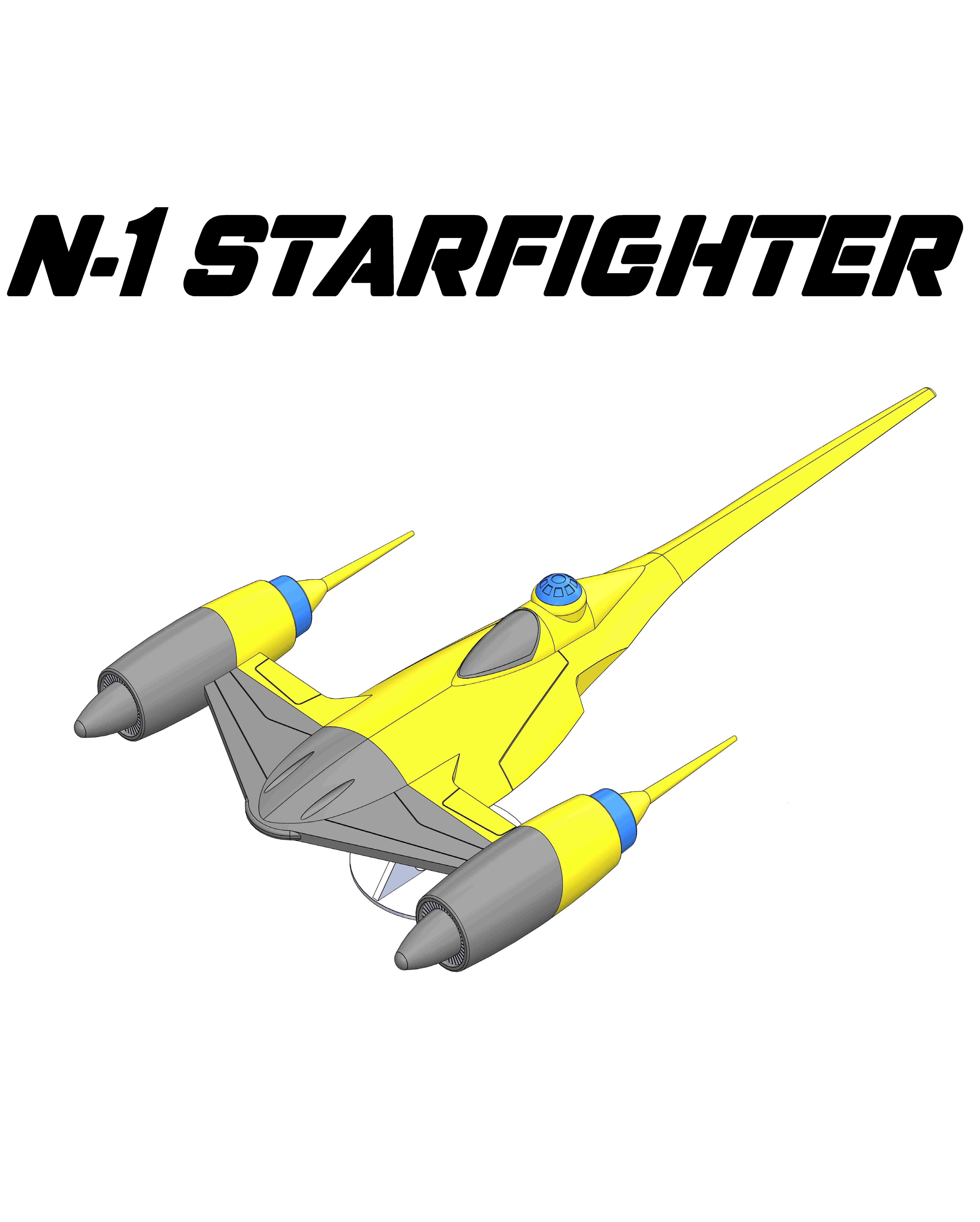 Star Wars N-1 Naboo Starfighter 3d model