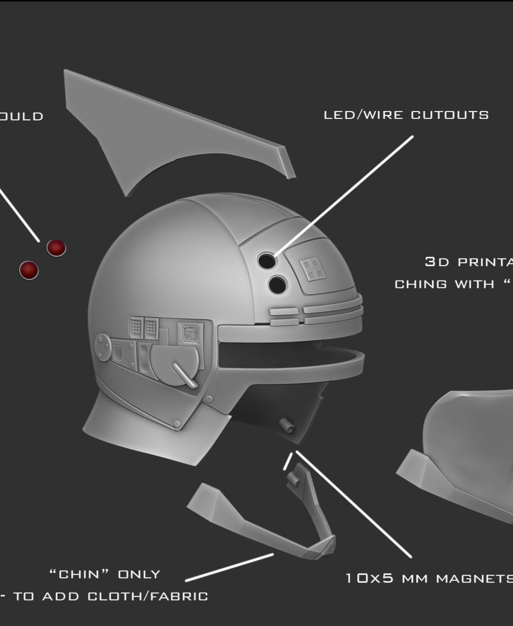 Bounty hunter helmet 3d model