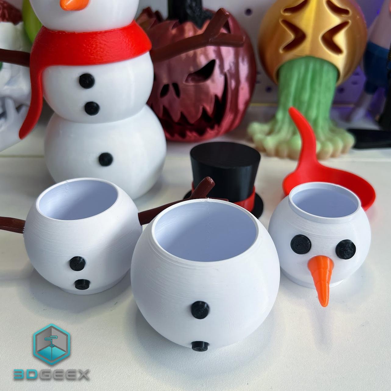 Stackable Snowman 3d model